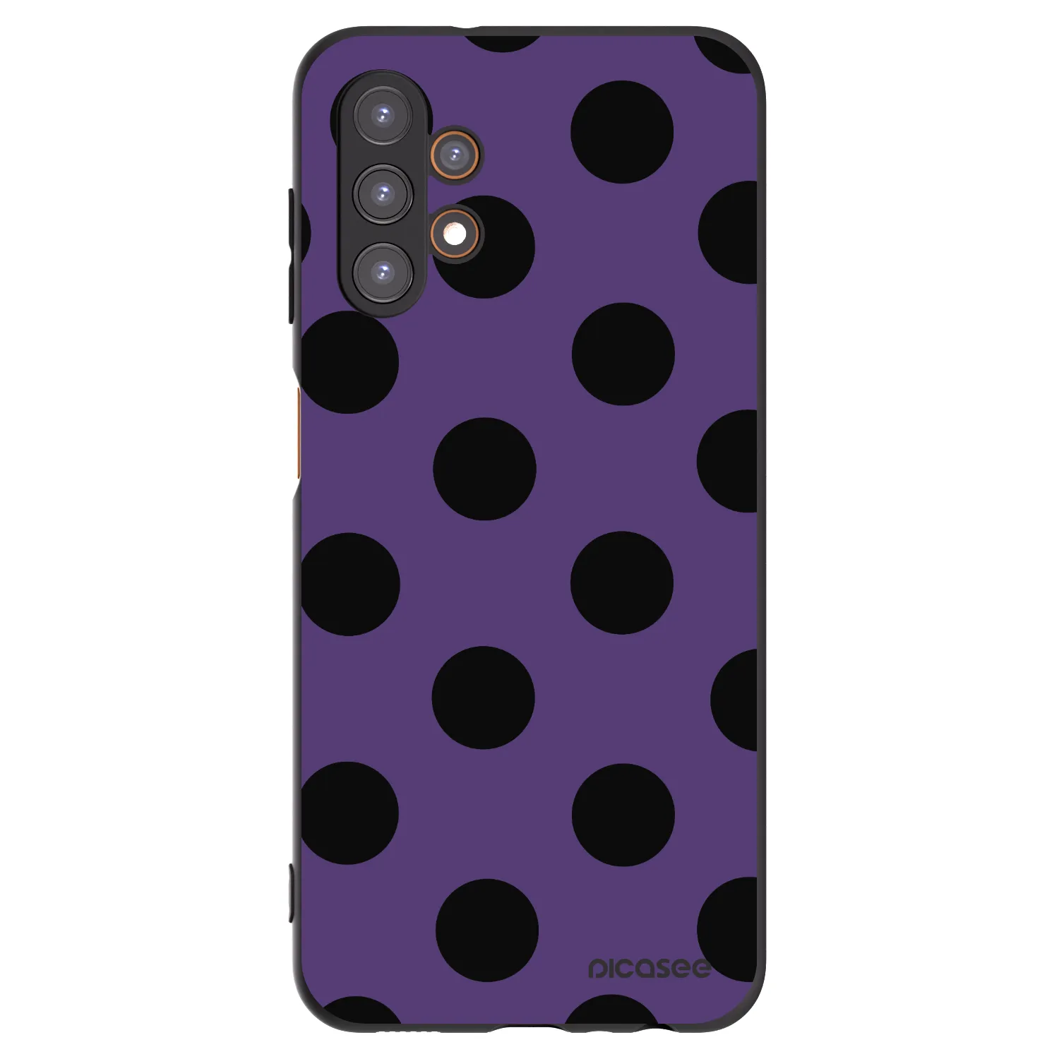 Picasee crna silikonska maskica za Samsung Galaxy A13 4G A135 - Big flickers 2