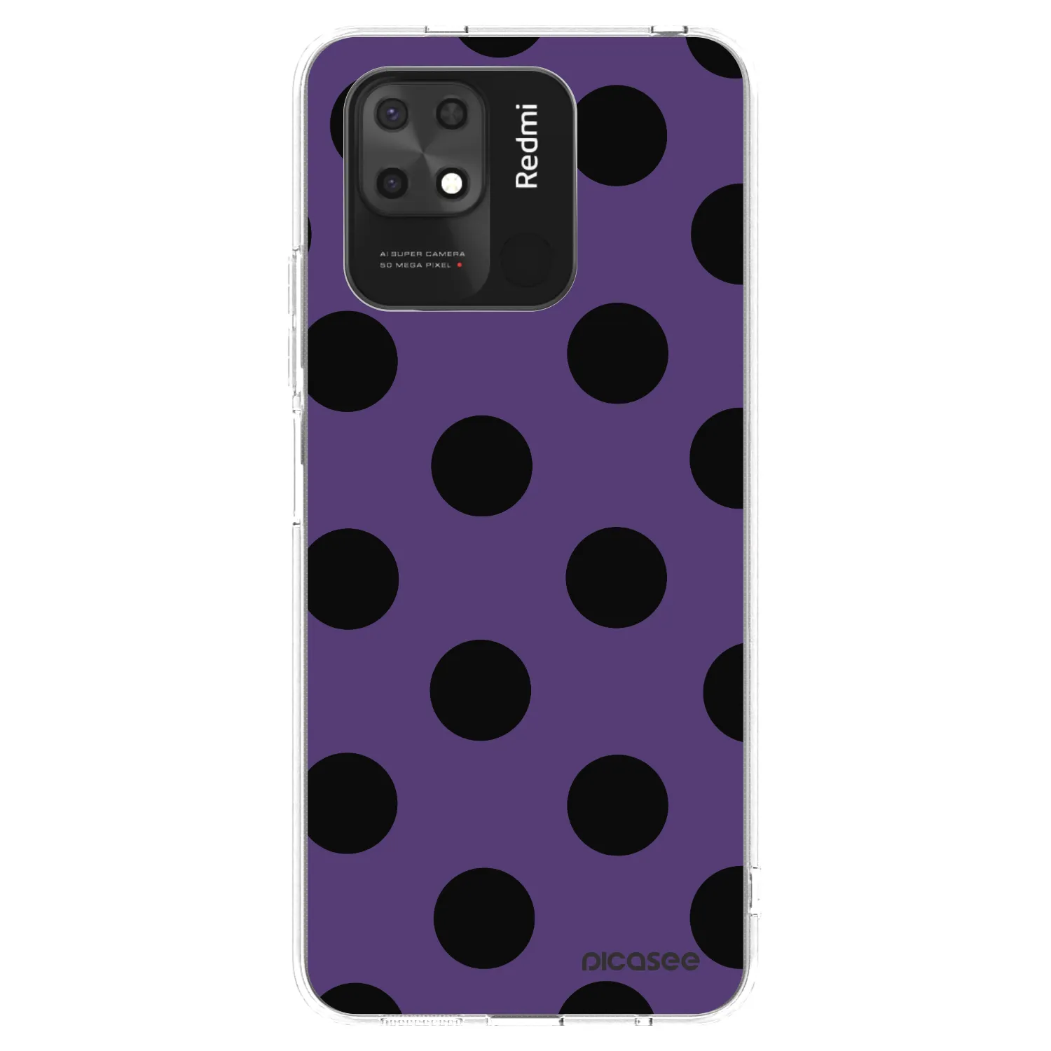 Picasee silikonska prozirna maskica za Xiaomi Redmi 10C - Big flickers 2