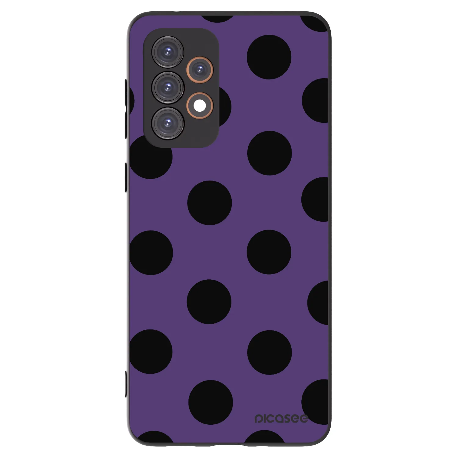 Picasee crna silikonska maskica za Samsung Galaxy A33 5G A336 - Big flickers 2