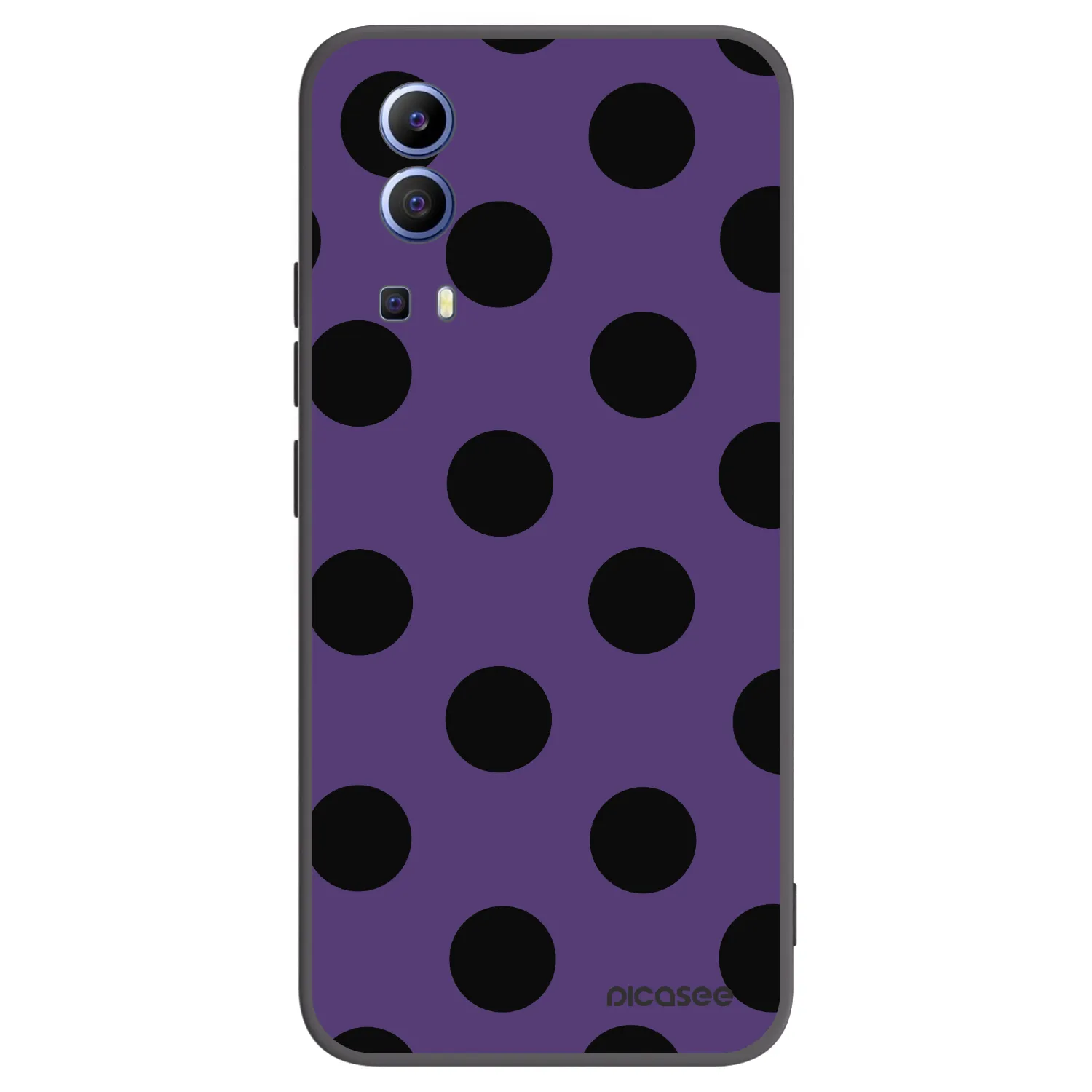 Picasee crna silikonska maskica za Vivo Y52 5G - Big flickers 2
