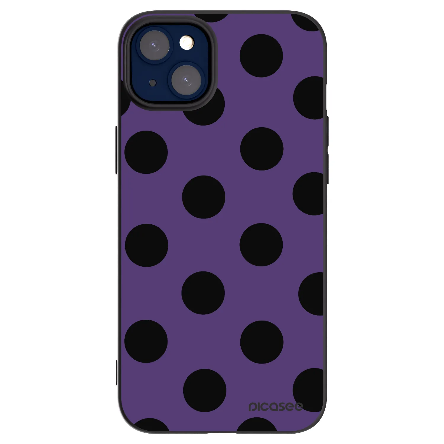 Picasee crna silikonska maskica za Apple iPhone 14 Plus - Big flickers 2
