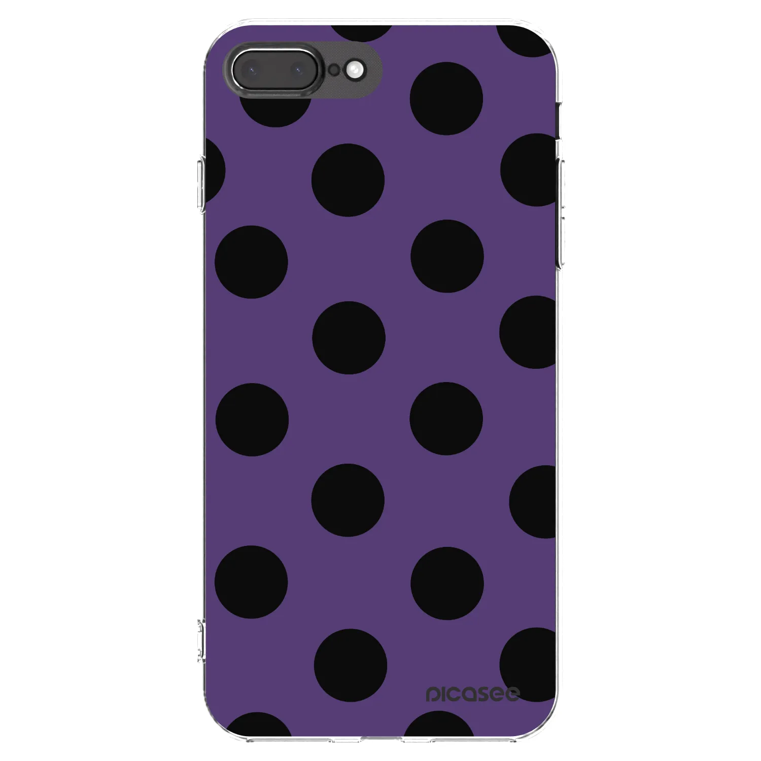 Picasee silikonska prozirna maskica za Apple iPhone 8 Plus - Big flickers 2