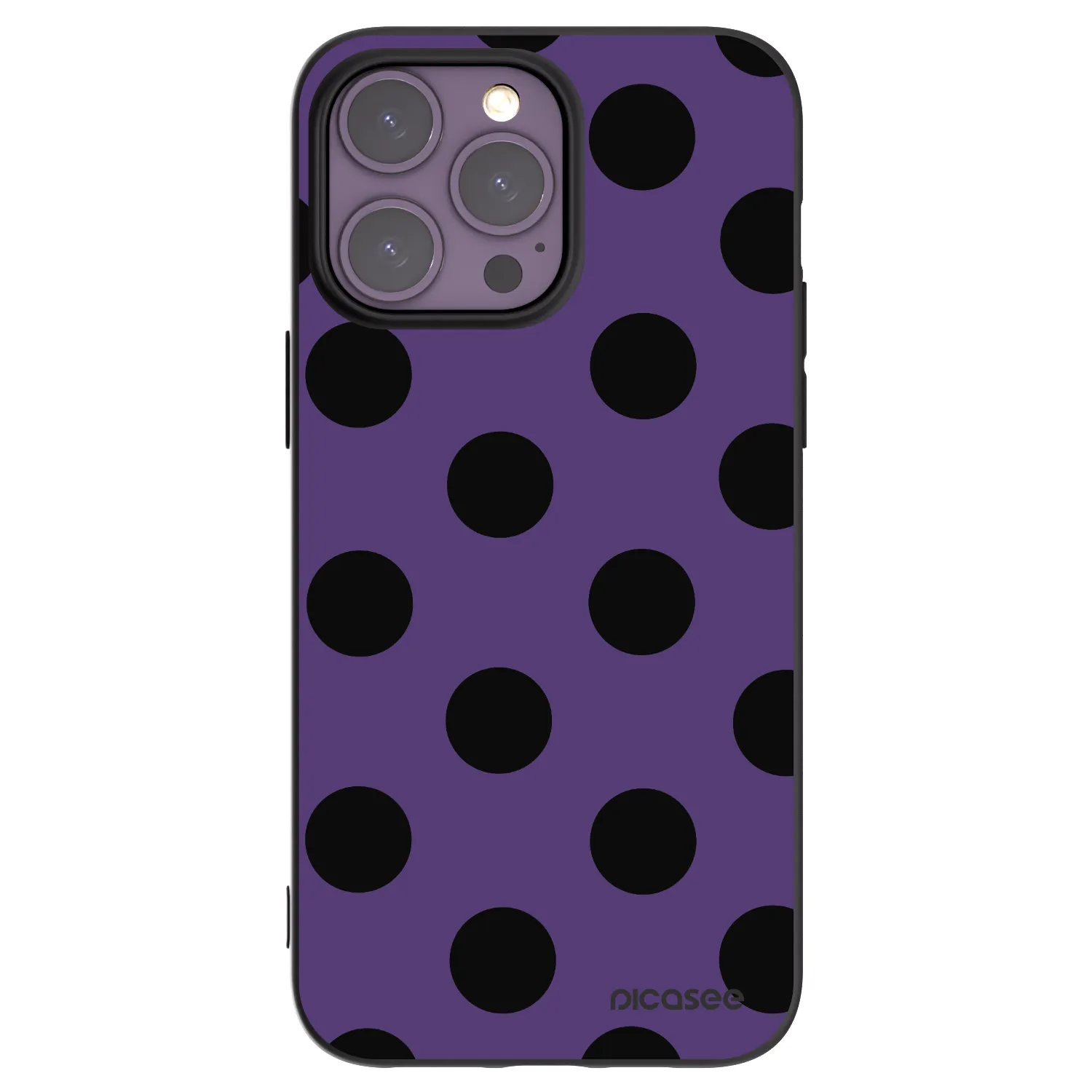 Picasee crna silikonska maskica za Apple iPhone 14 Pro Max - Big flickers 2