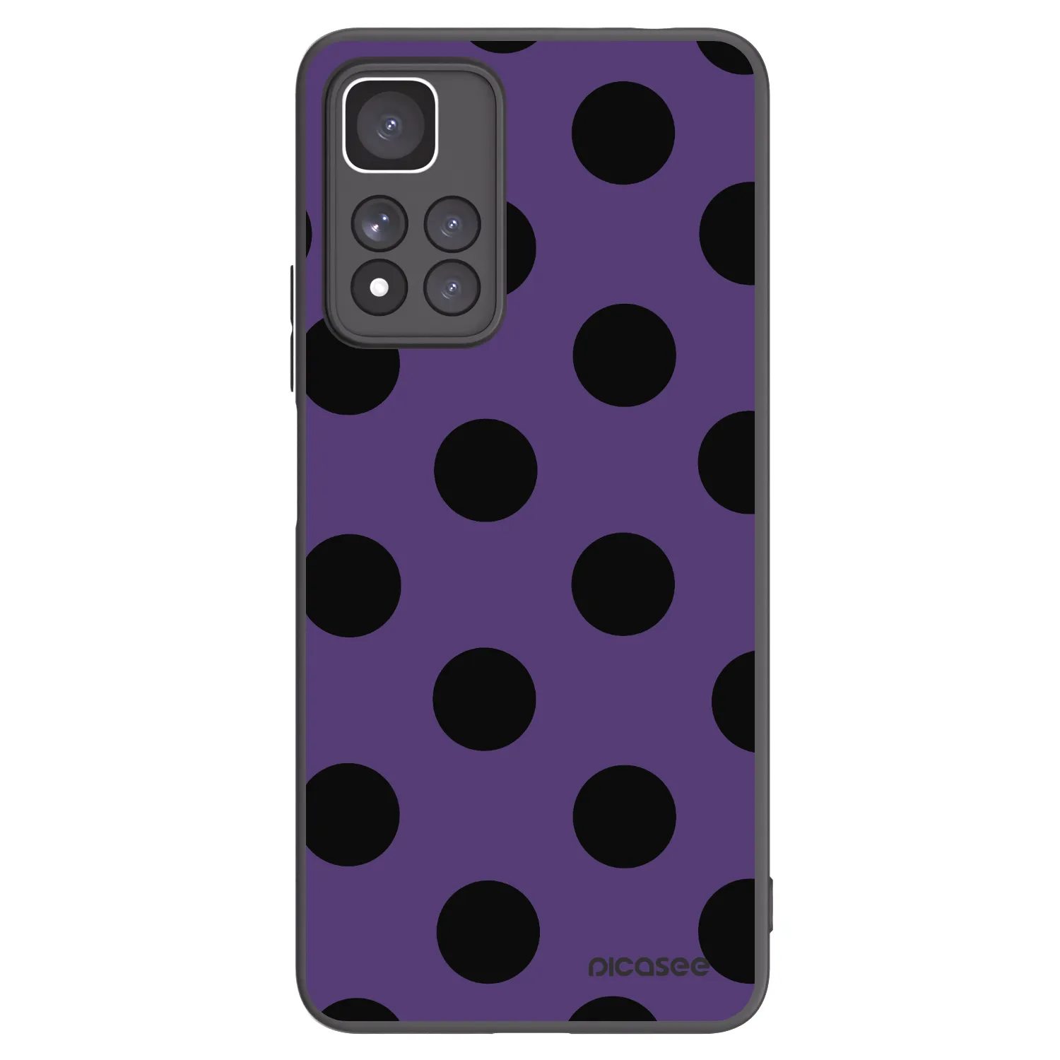 Picasee crna silikonska maskica za Xiaomi Redmi Note 11 Pro+ 5G - Big flickers 2