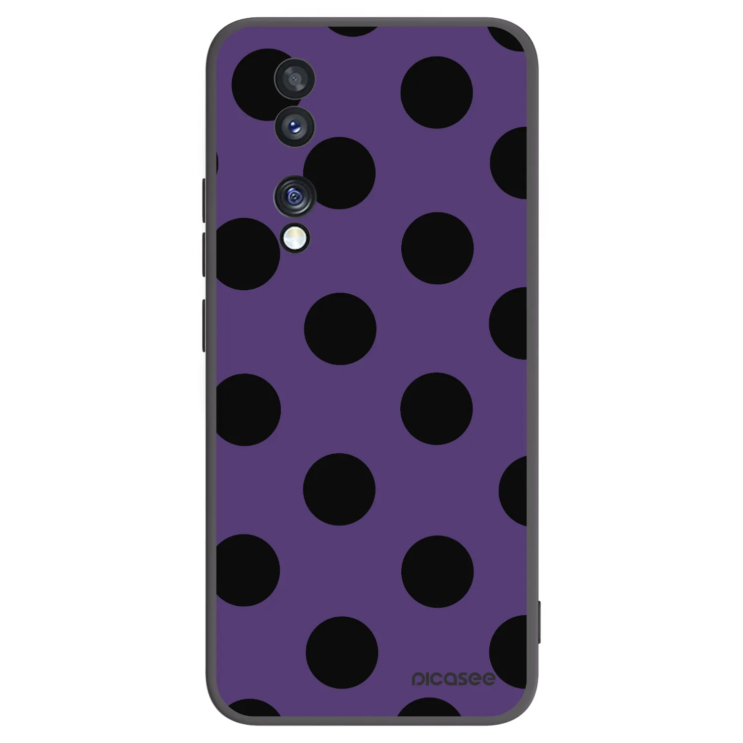 Picasee crna silikonska maskica za Honor 70 - Big flickers 2
