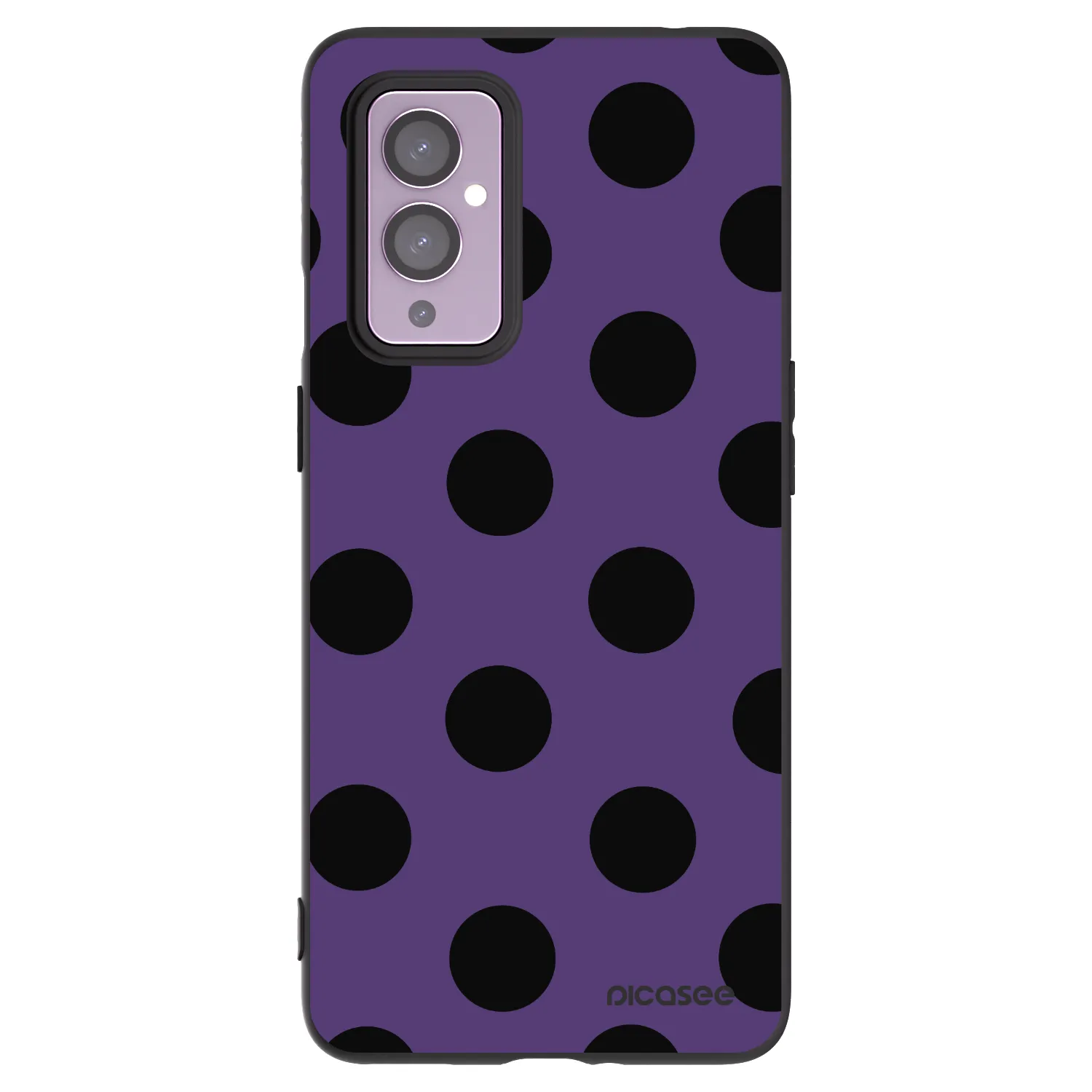 Picasee crna silikonska maskica za OnePlus 9 - Big flickers 2