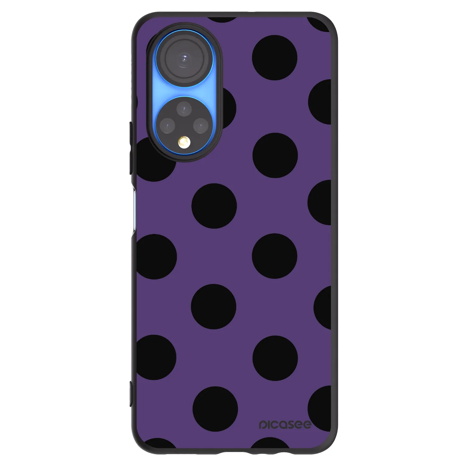 Picasee crna silikonska maskica za Honor X7 - Big flickers 2