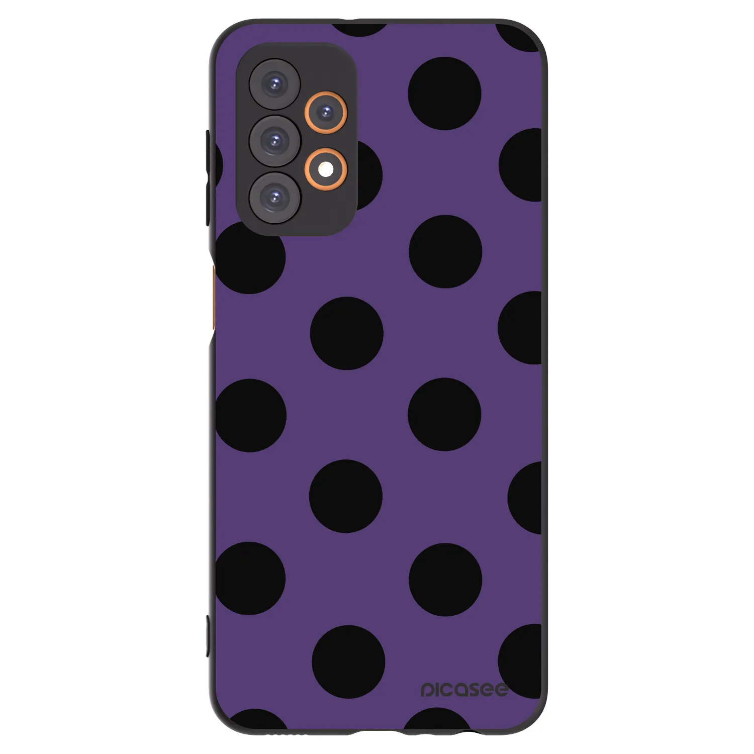 Picasee crna silikonska maskica za Samsung Galaxy A23 A235F 4G - Big flickers 2