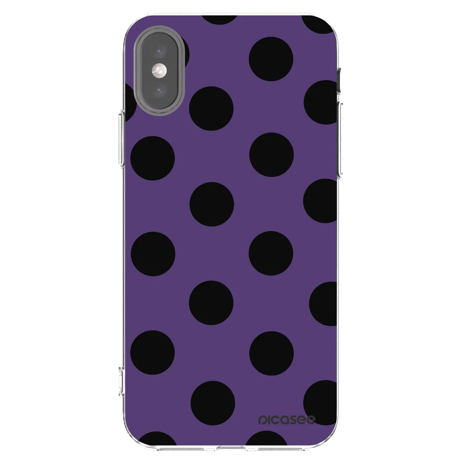 Picasee silikonska prozirna maskica za Apple iPhone X/XS - Big flickers 2