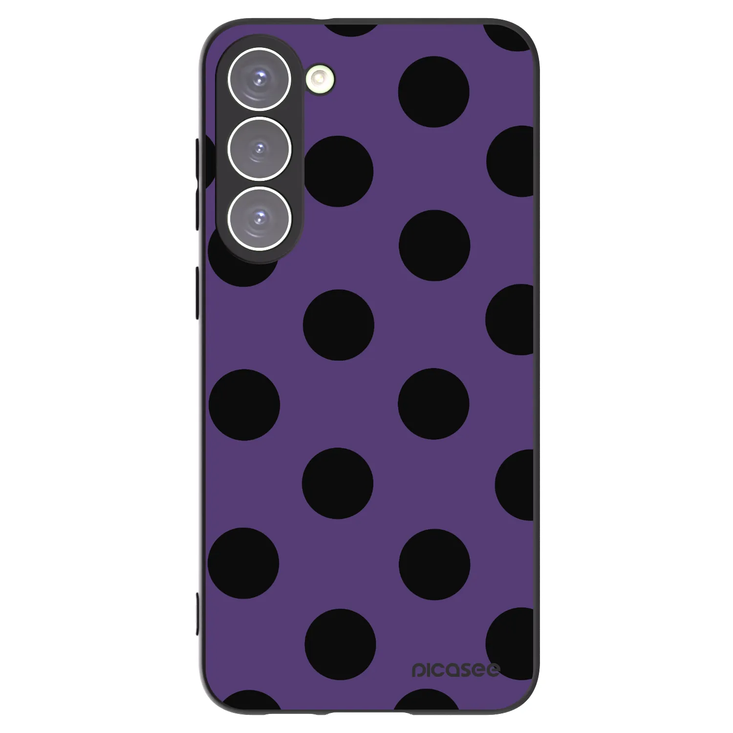 Picasee crna silikonska maskica za Samsung Galaxy S23+ 5G - Big flickers 2