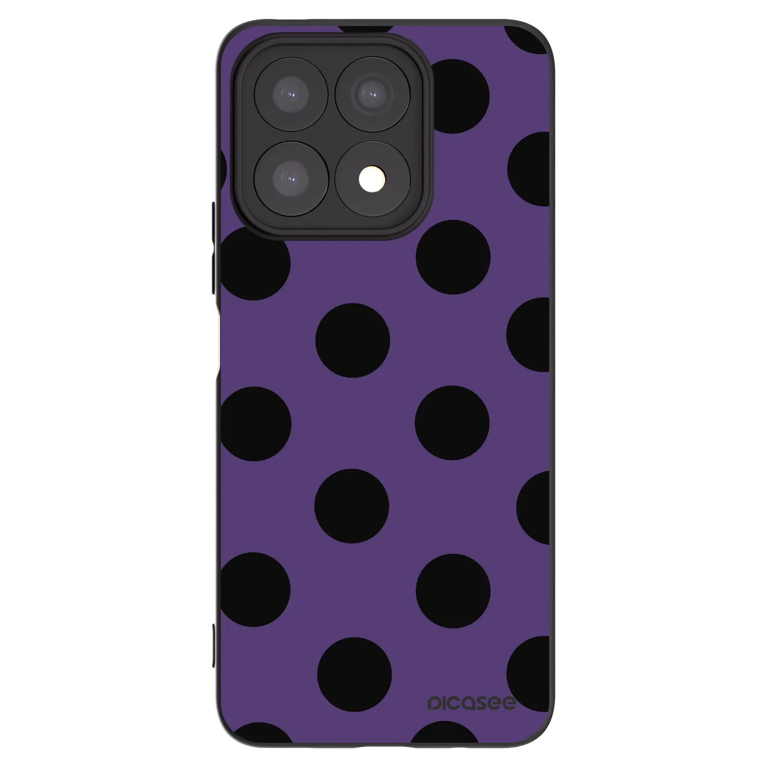 Picasee crna silikonska maskica za Honor X8a - Big flickers 2