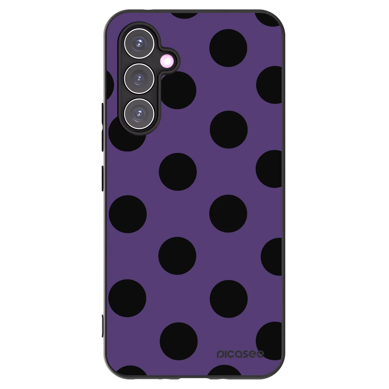 Picasee crna silikonska maskica za Samsung Galaxy A54 5G A546B - Big flickers 2
