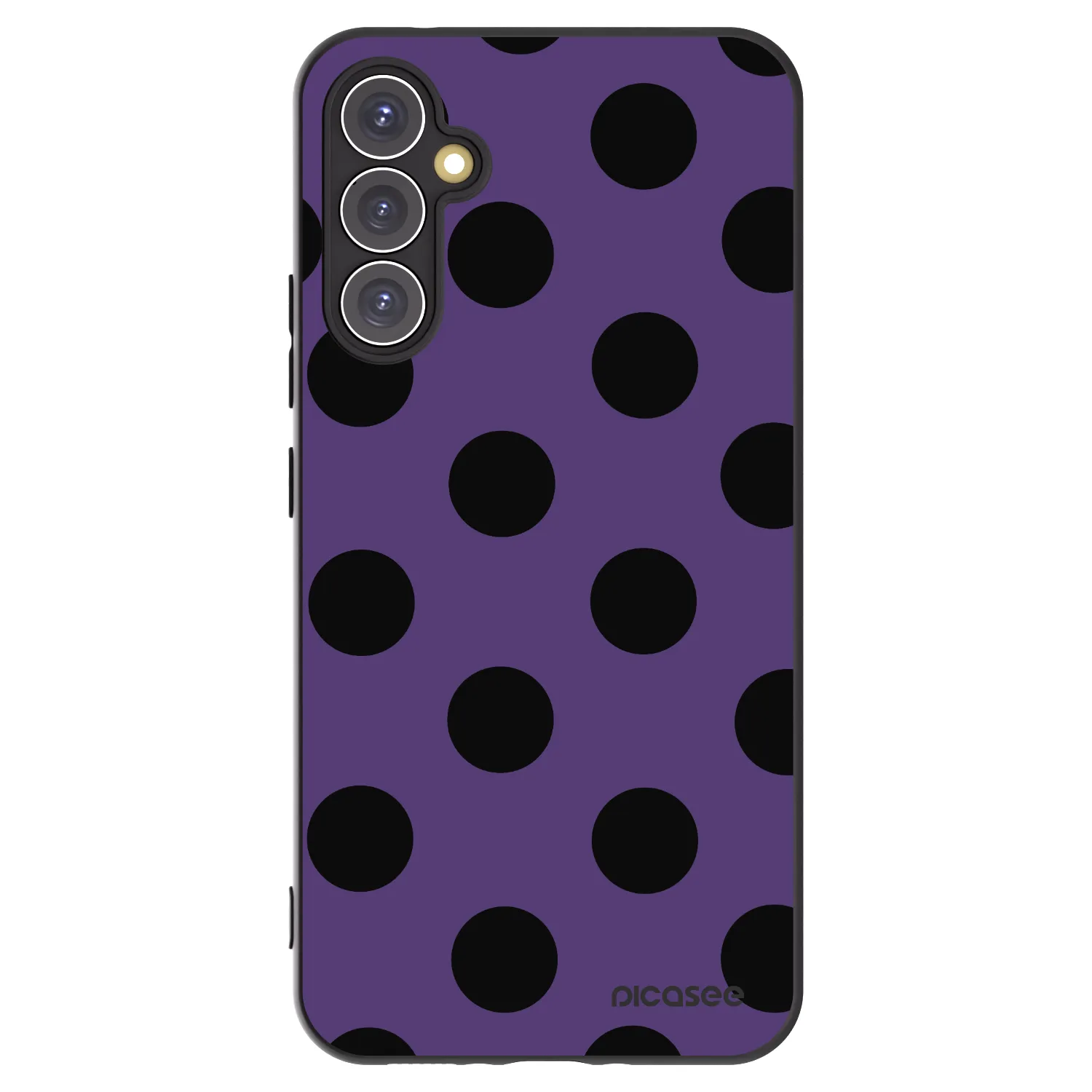 Picasee crna silikonska maskica za Samsung Galaxy A34 5G A346B - Big flickers 2