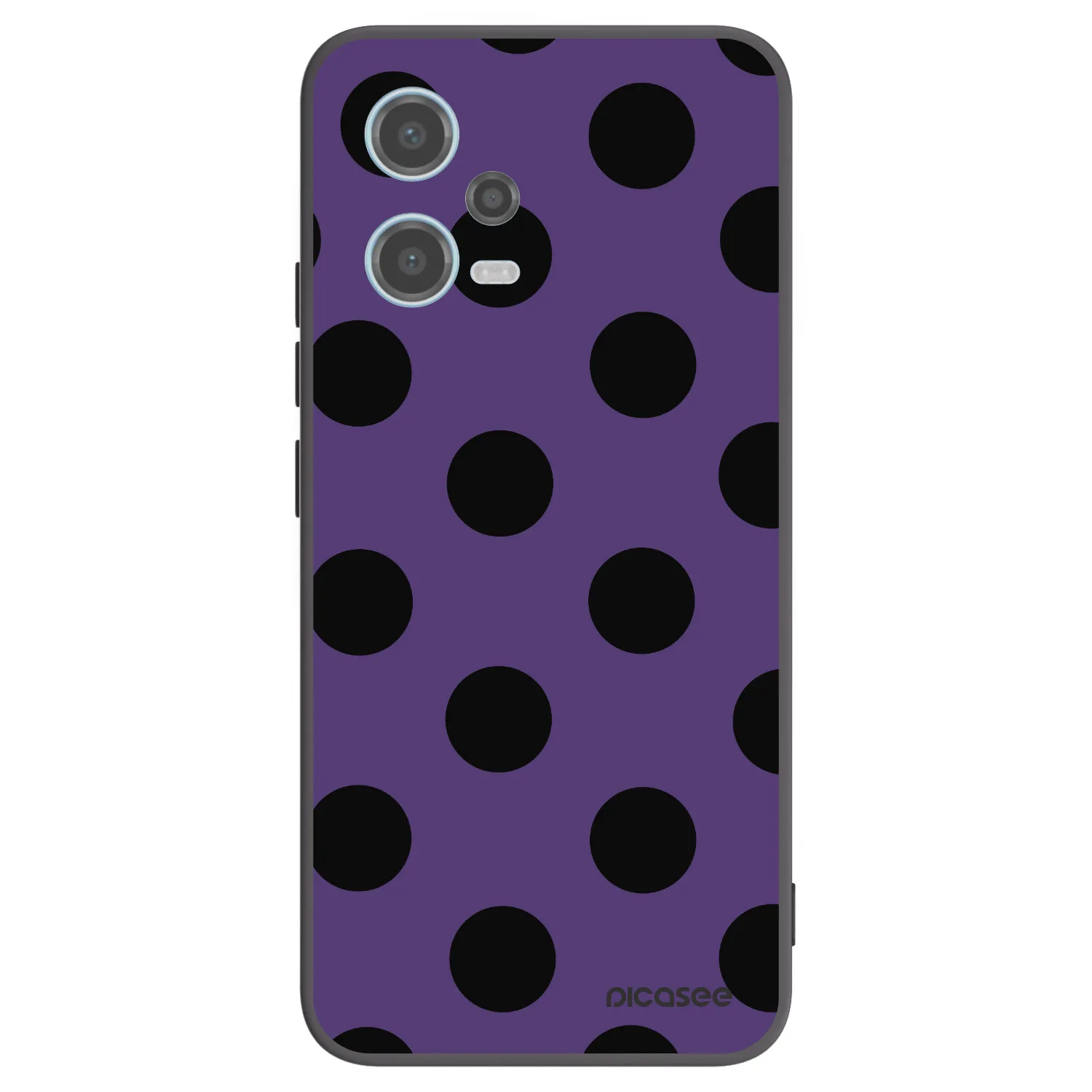 Picasee crna silikonska maskica za Xiaomi Redmi Note 12 5G - Big flickers 2