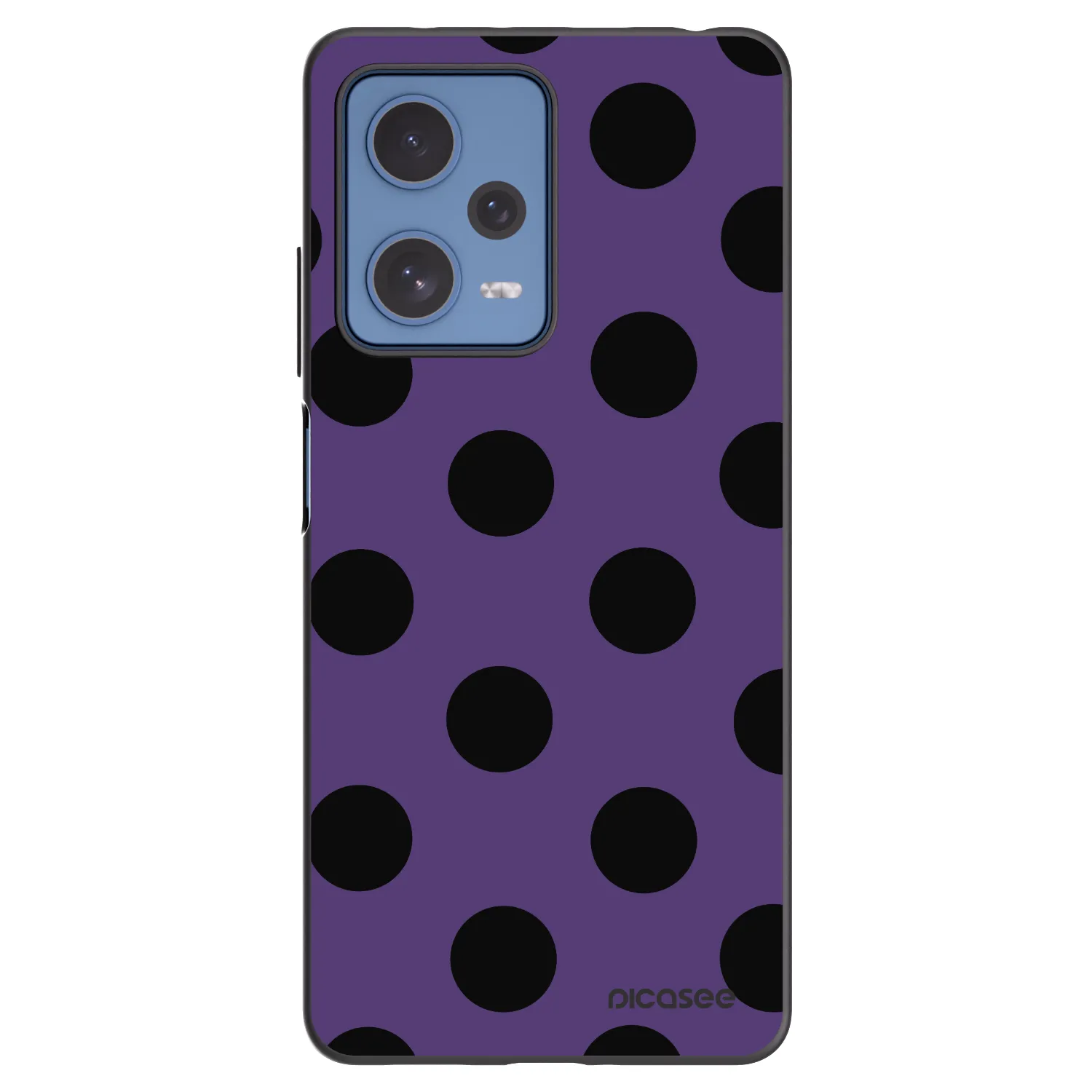 Picasee crna silikonska maskica za Xiaomi Redmi Note 12 Pro 5G - Big flickers 2