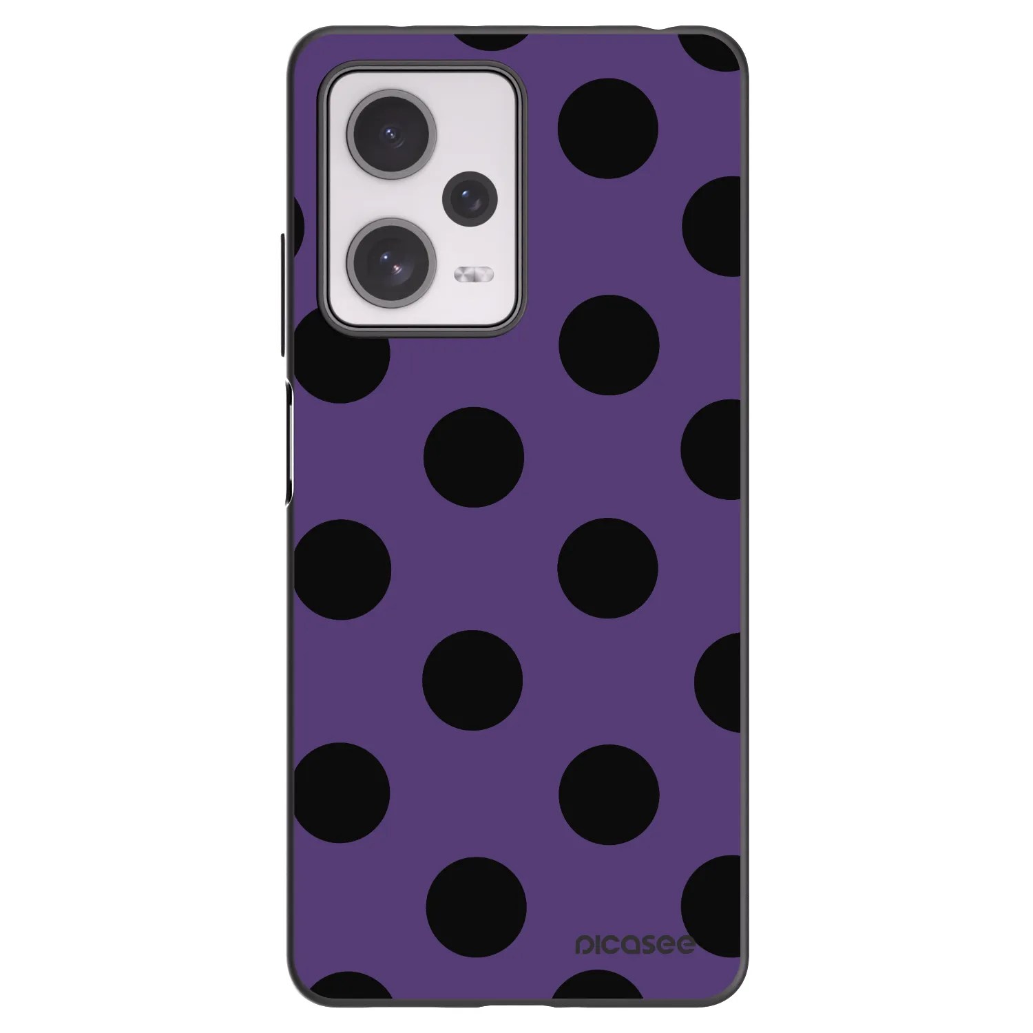 Picasee crna silikonska maskica za Xiaomi Redmi Note 12 Pro+ 5G - Big flickers 2