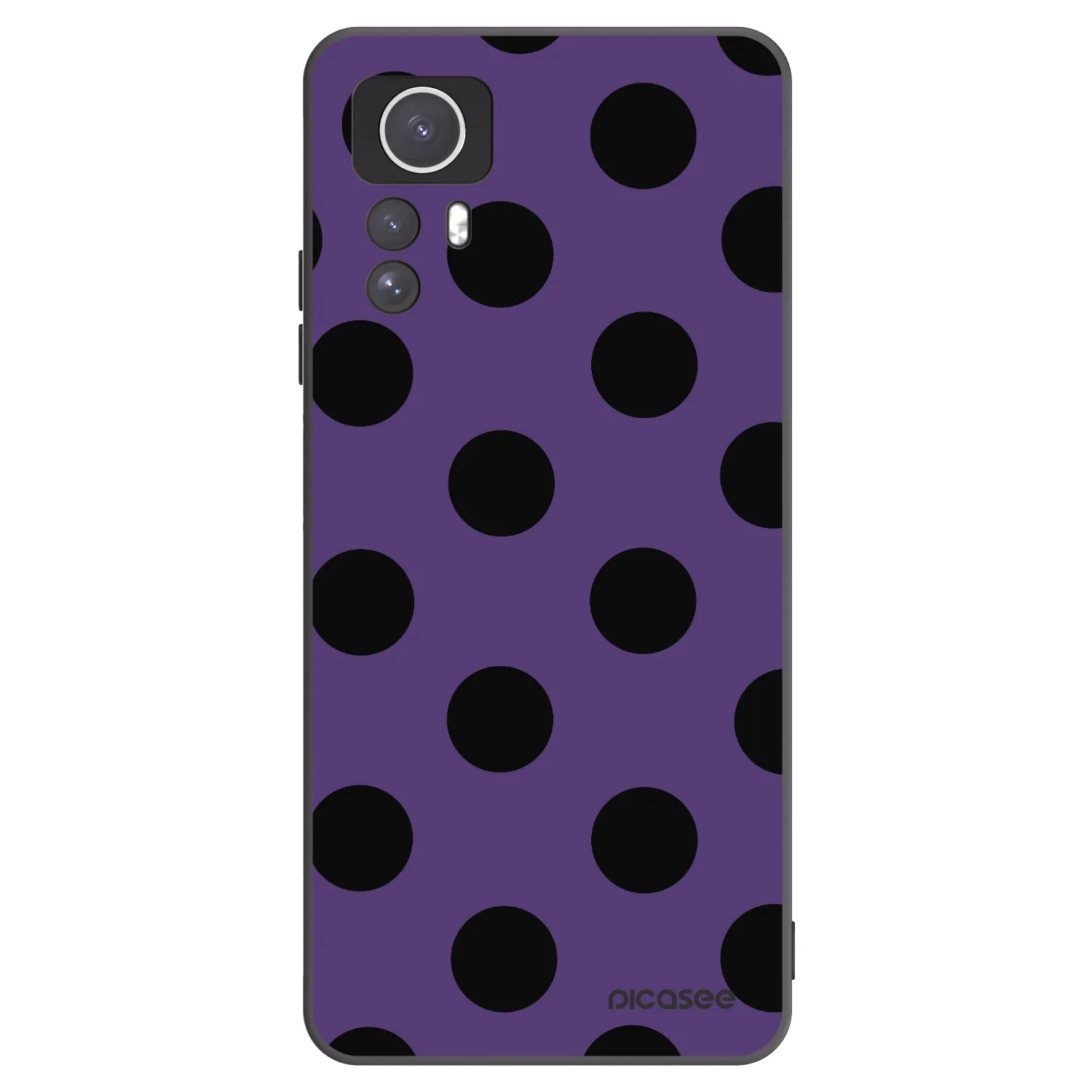Picasee crna silikonska maskica za Xiaomi Redmi Note 12S - Big flickers 2
