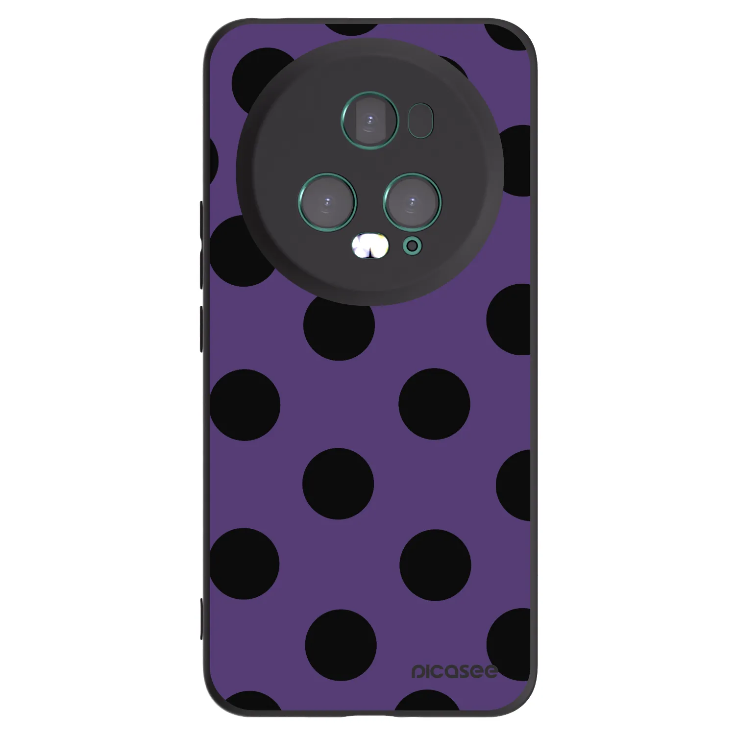Picasee crna silikonska maskica za Honor Magic5 Pro - Big flickers 2