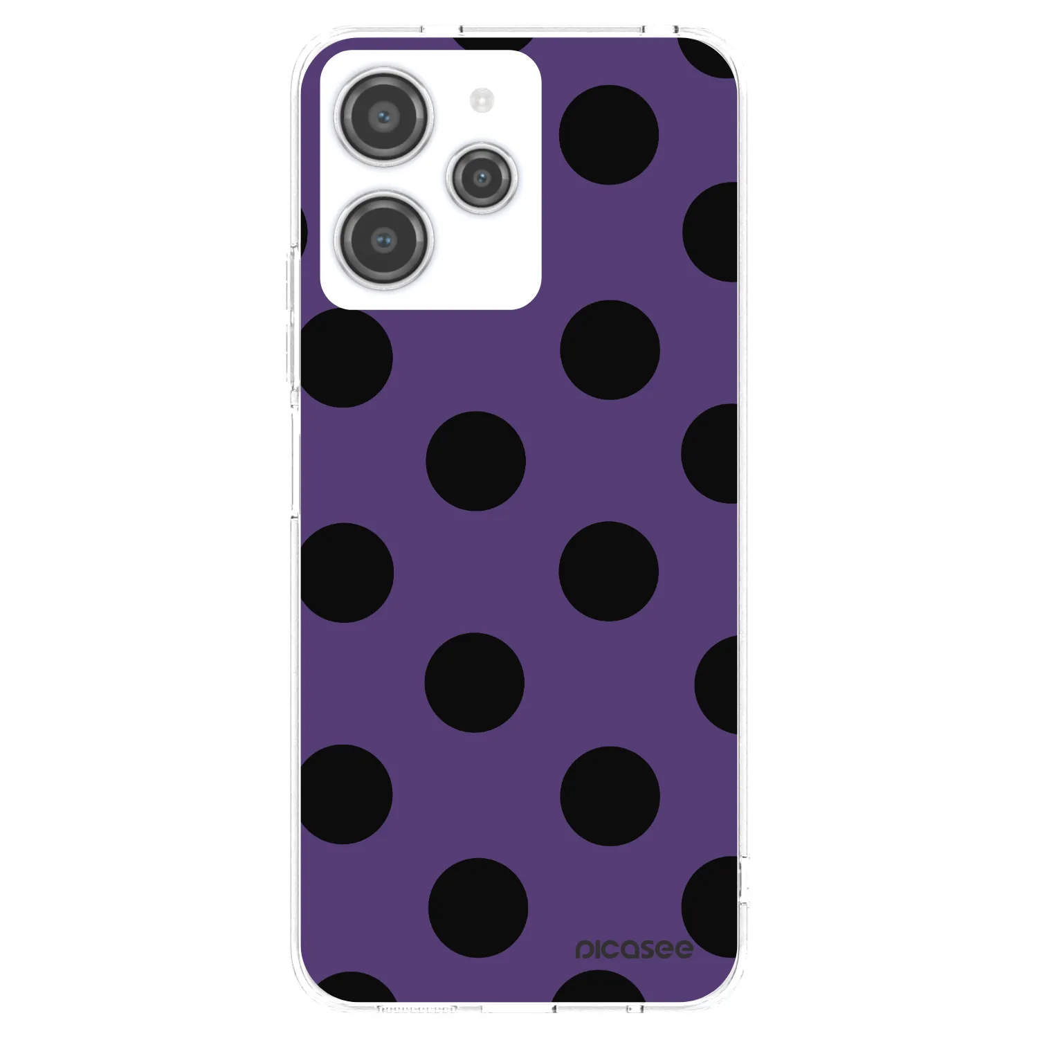 Picasee silikonska prozirna maskica za Xiaomi Redmi 12 4G - Big flickers 2