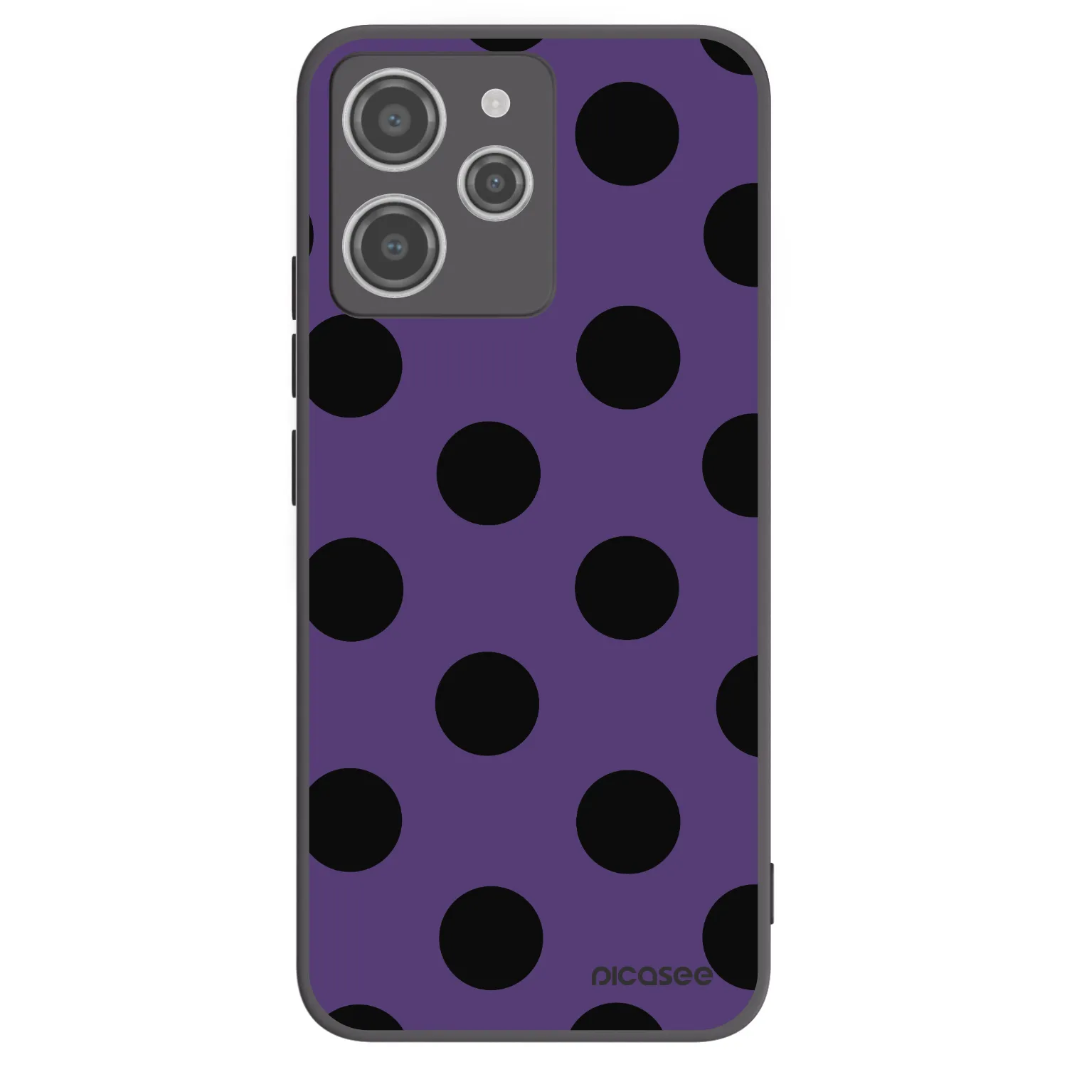Picasee crna silikonska maskica za Xiaomi Redmi 12 4G - Big flickers 2