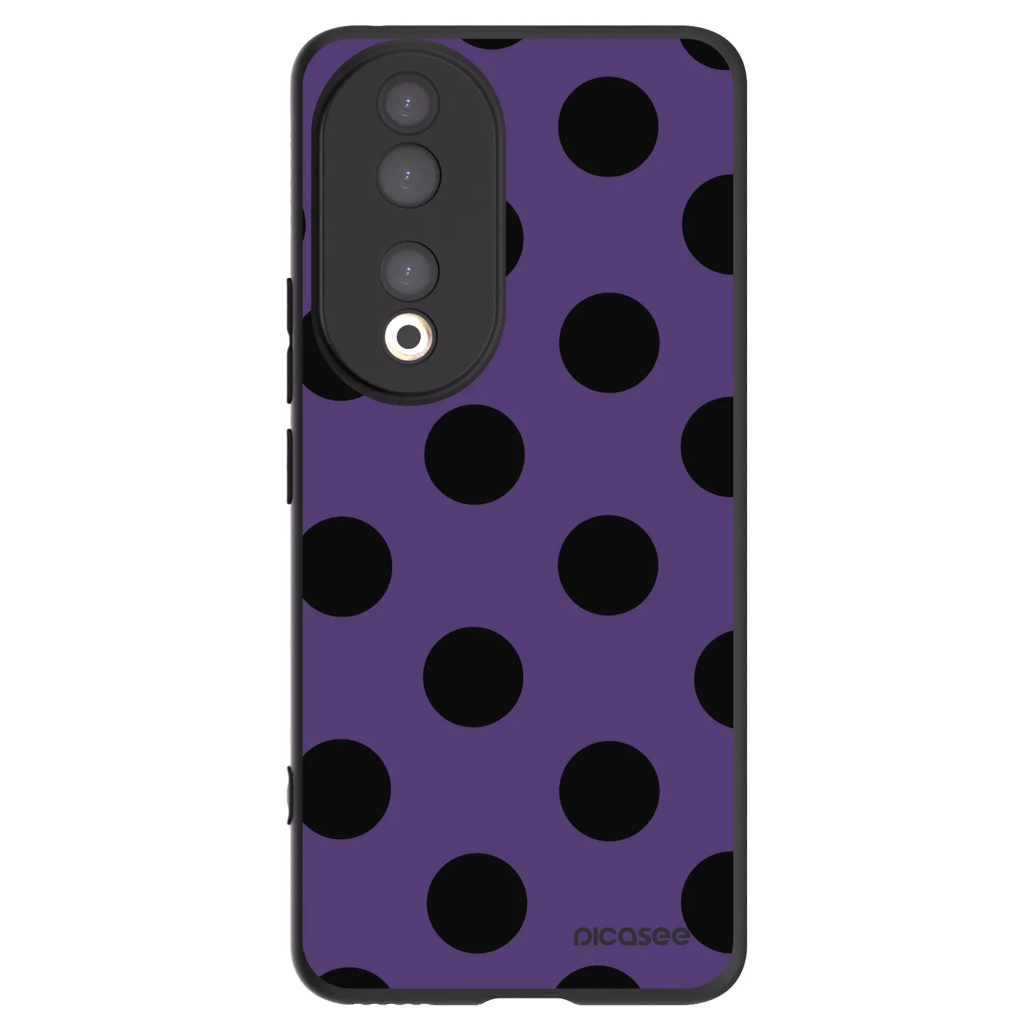 Picasee crna silikonska maskica za Honor 90 5G - Big flickers 2