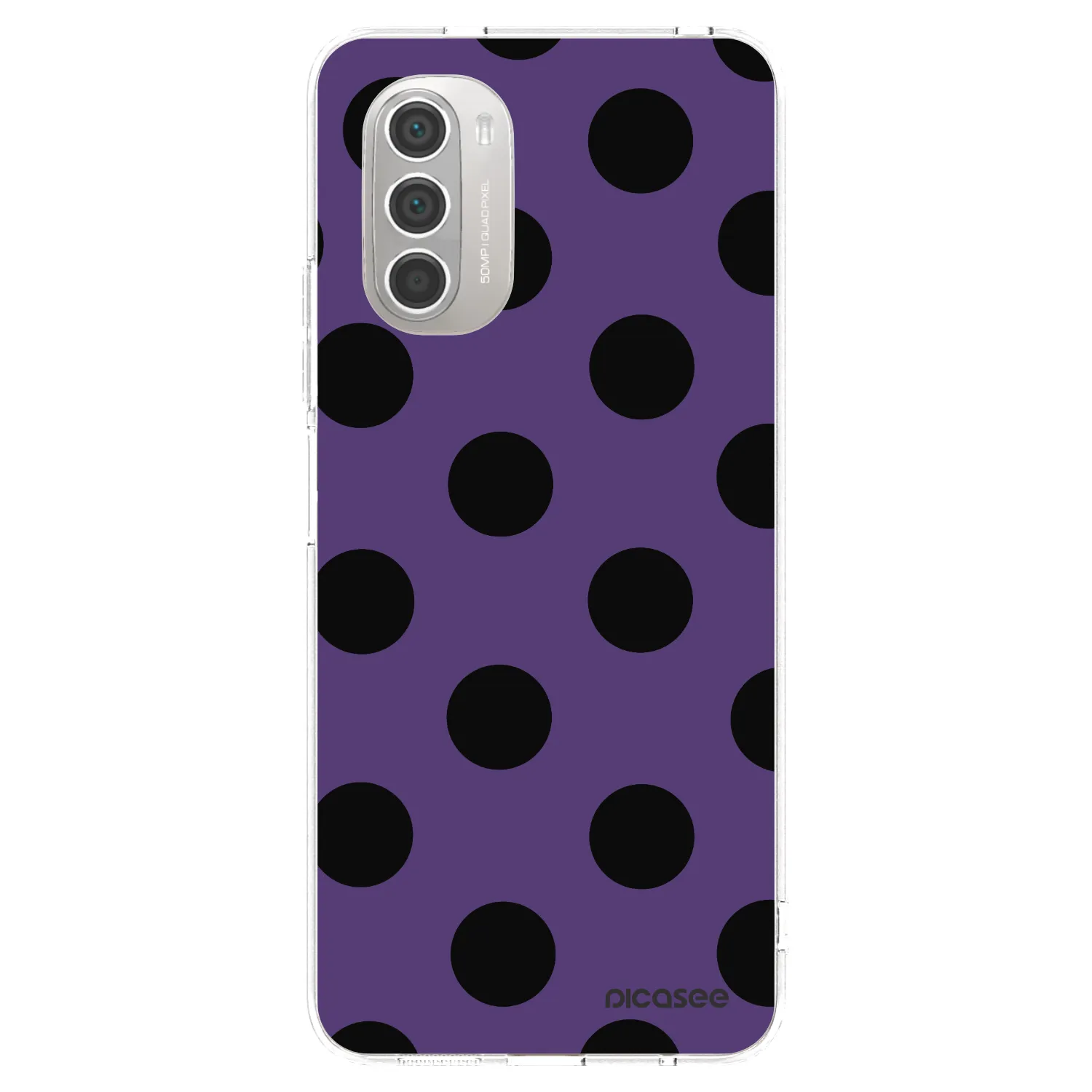 Picasee silikonska prozirna maskica za Motorola Moto G51 - Big flickers 2