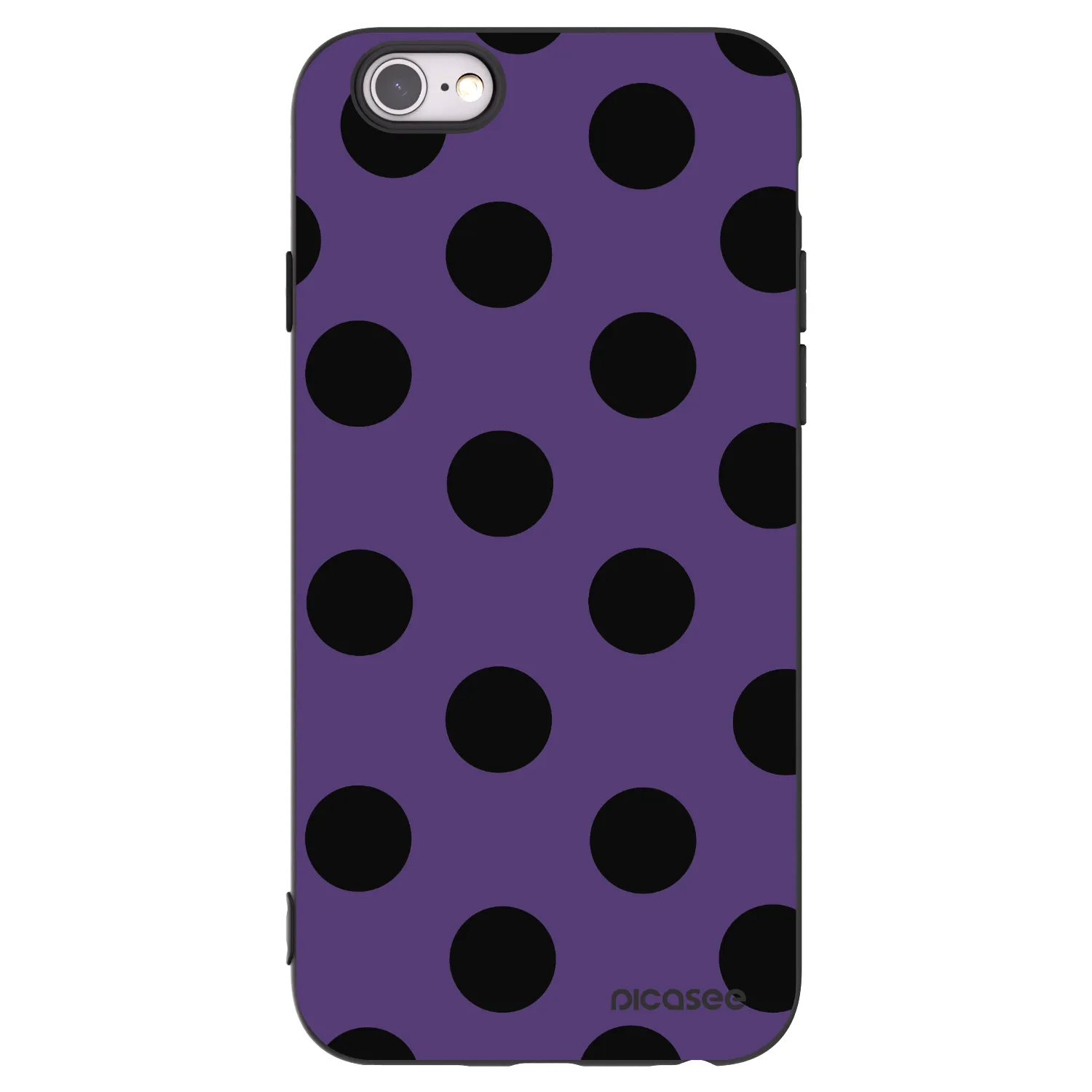 Picasee crna silikonska maskica za Apple iPhone 6/6S - Big flickers 2
