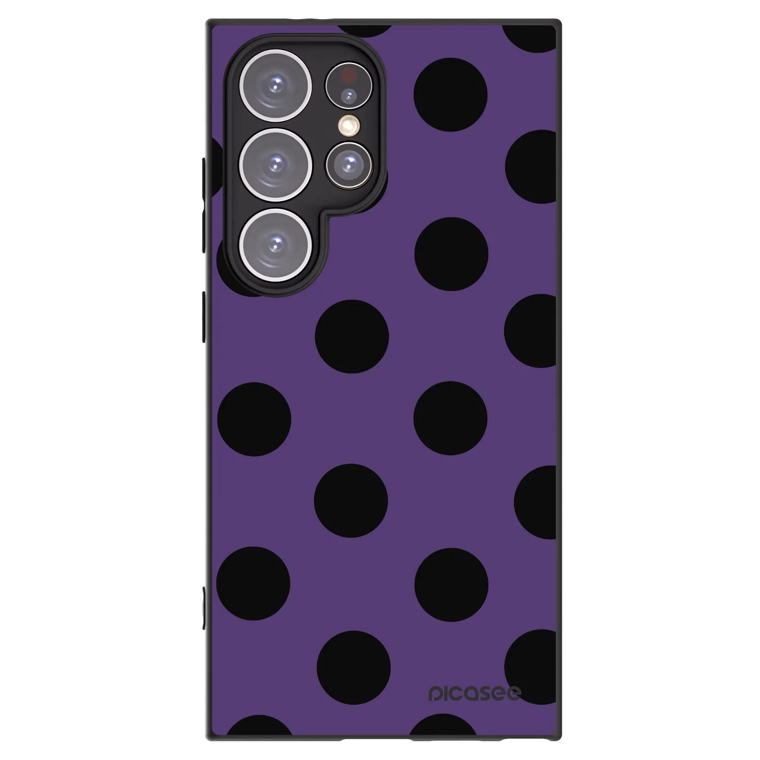 Picasee crna silikonska maskica za Samsung Galaxy S24 Ultra S928B 5G - Big flickers 2
