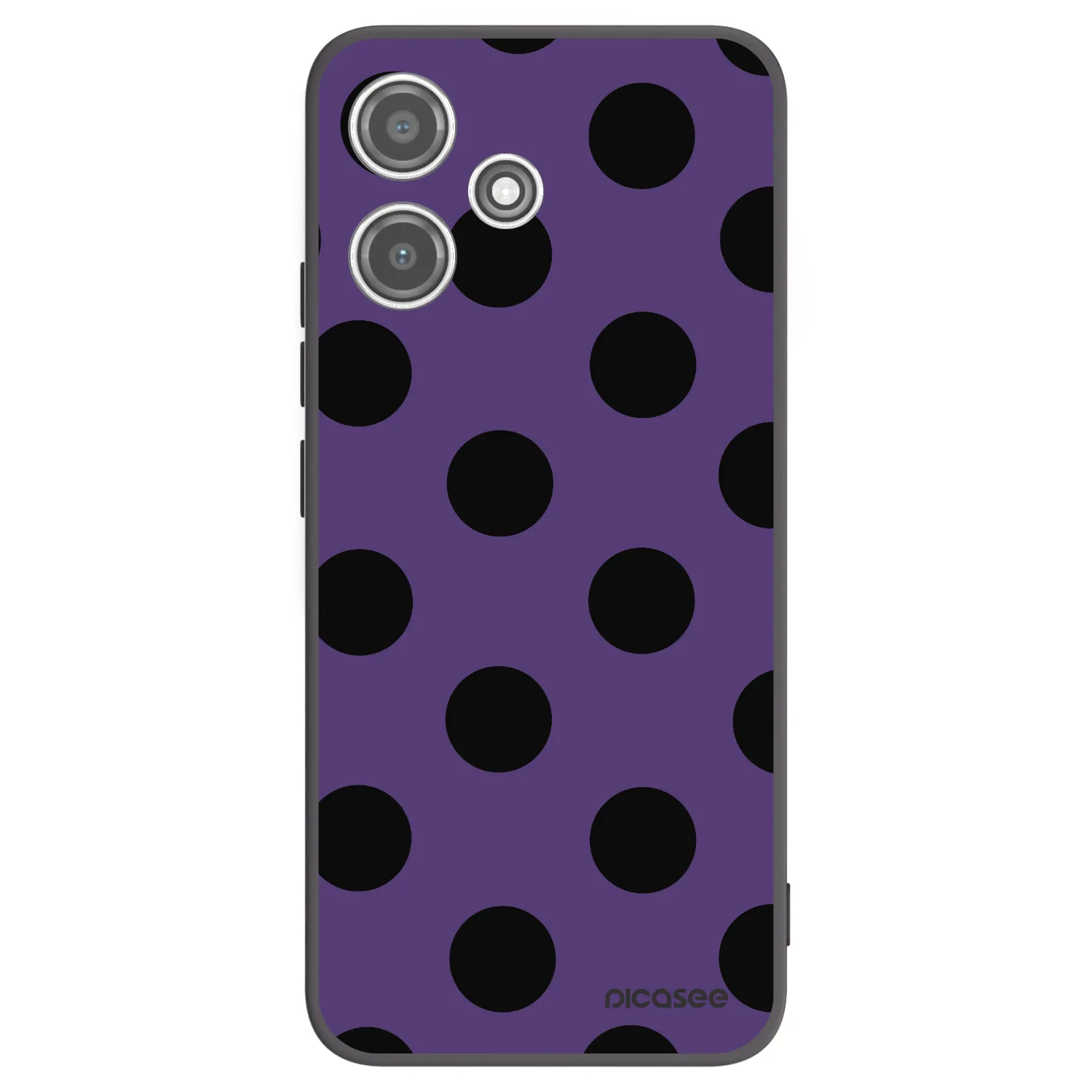 Picasee crna silikonska maskica za Xiaomi Redmi 12 5G - Big flickers 2