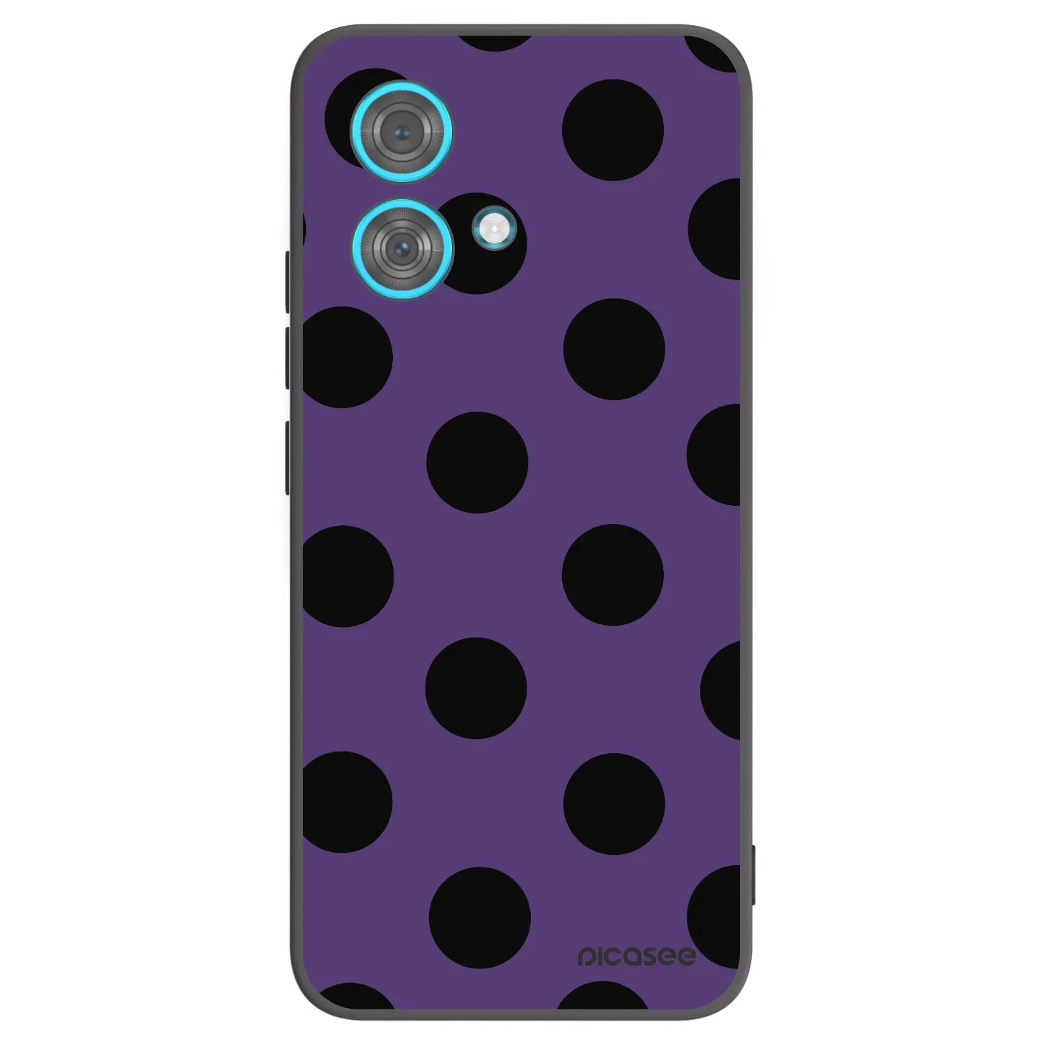 Picasee crna silikonska maskica za Motorola Edge 40 Neo - Big flickers 2
