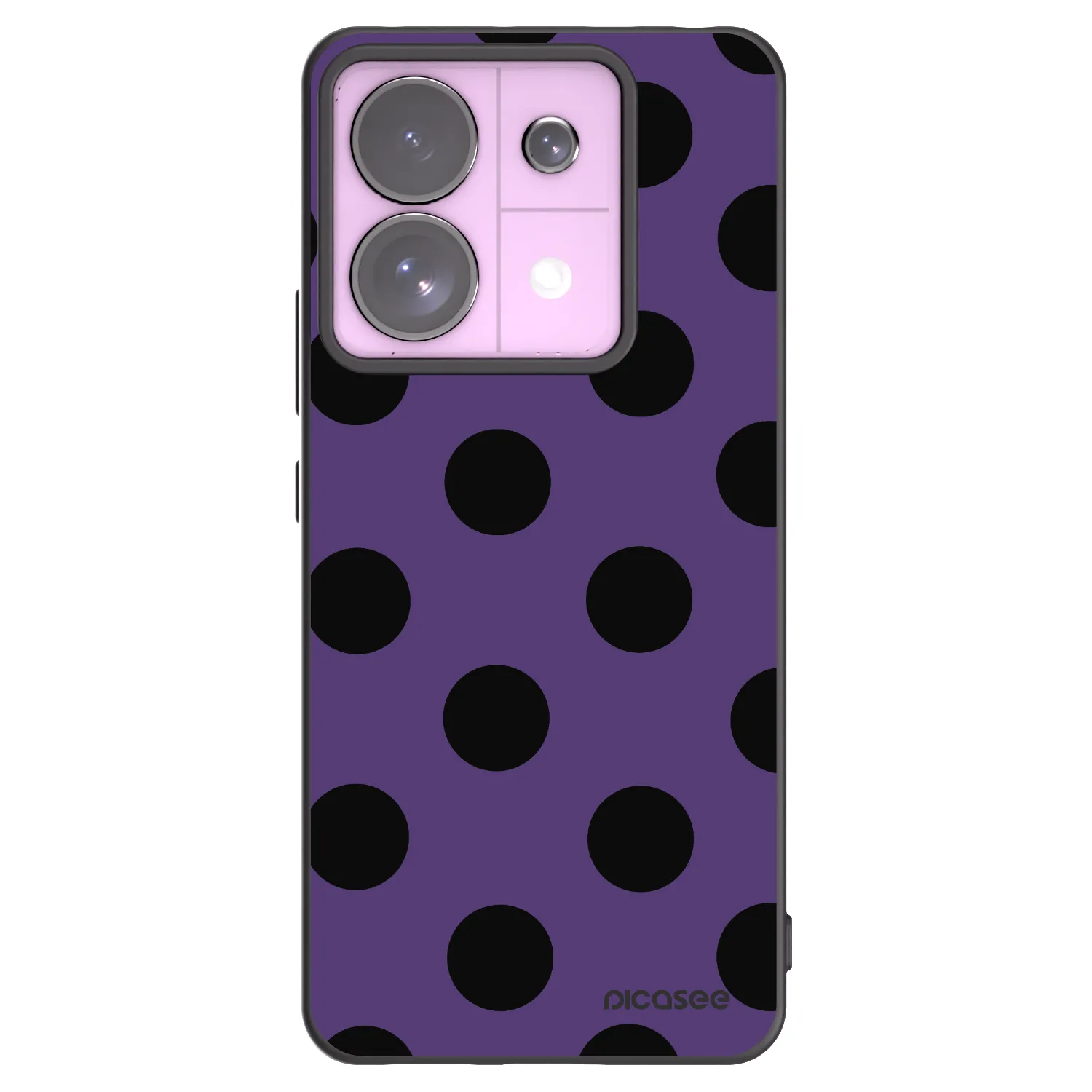Picasee crna silikonska maskica za Xiaomi Redmi Note 13 Pro 5G - Big flickers 2