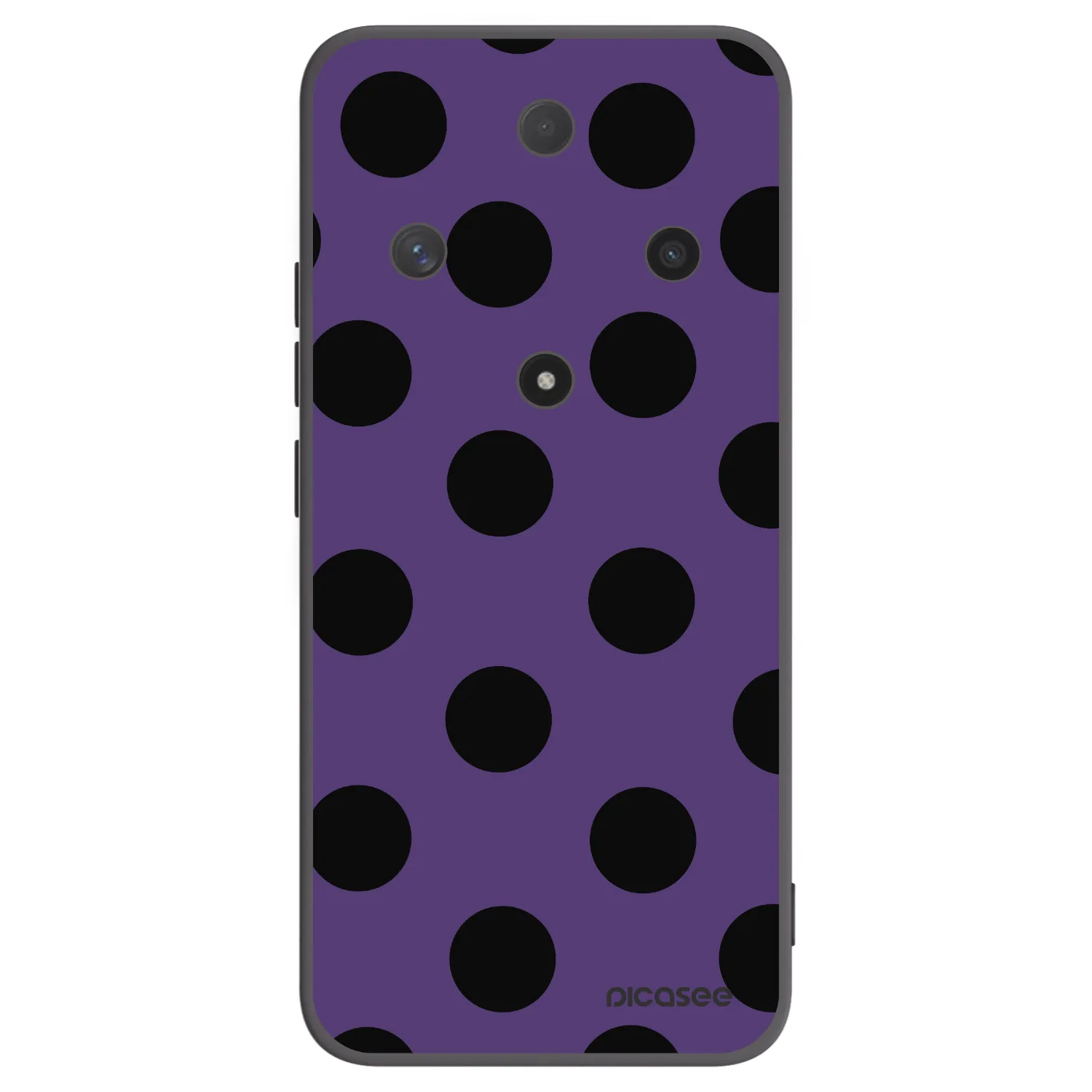 Picasee crna silikonska maskica za Honor Magic6 Lite 5G - Big flickers 2