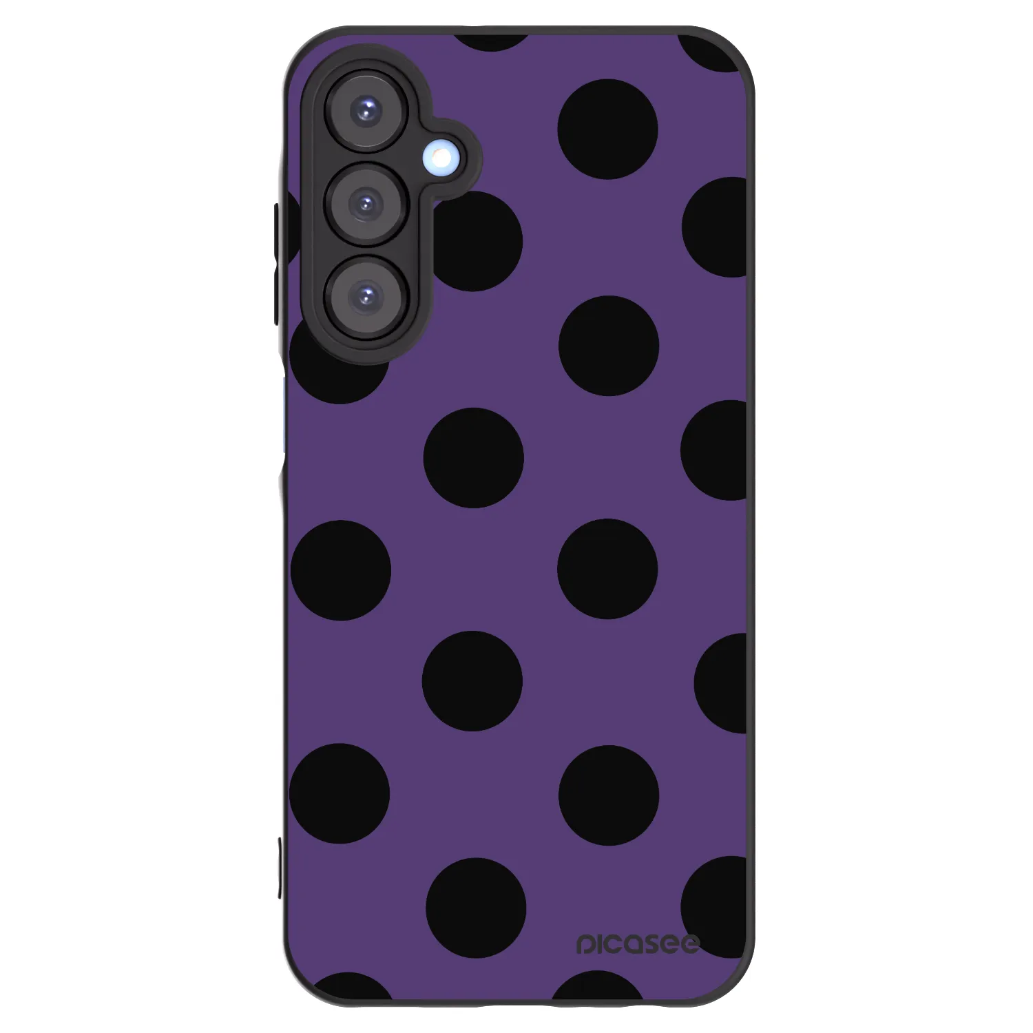 Picasee crna silikonska maskica za Samsung Galaxy A25 A256B 5G - Big flickers 2