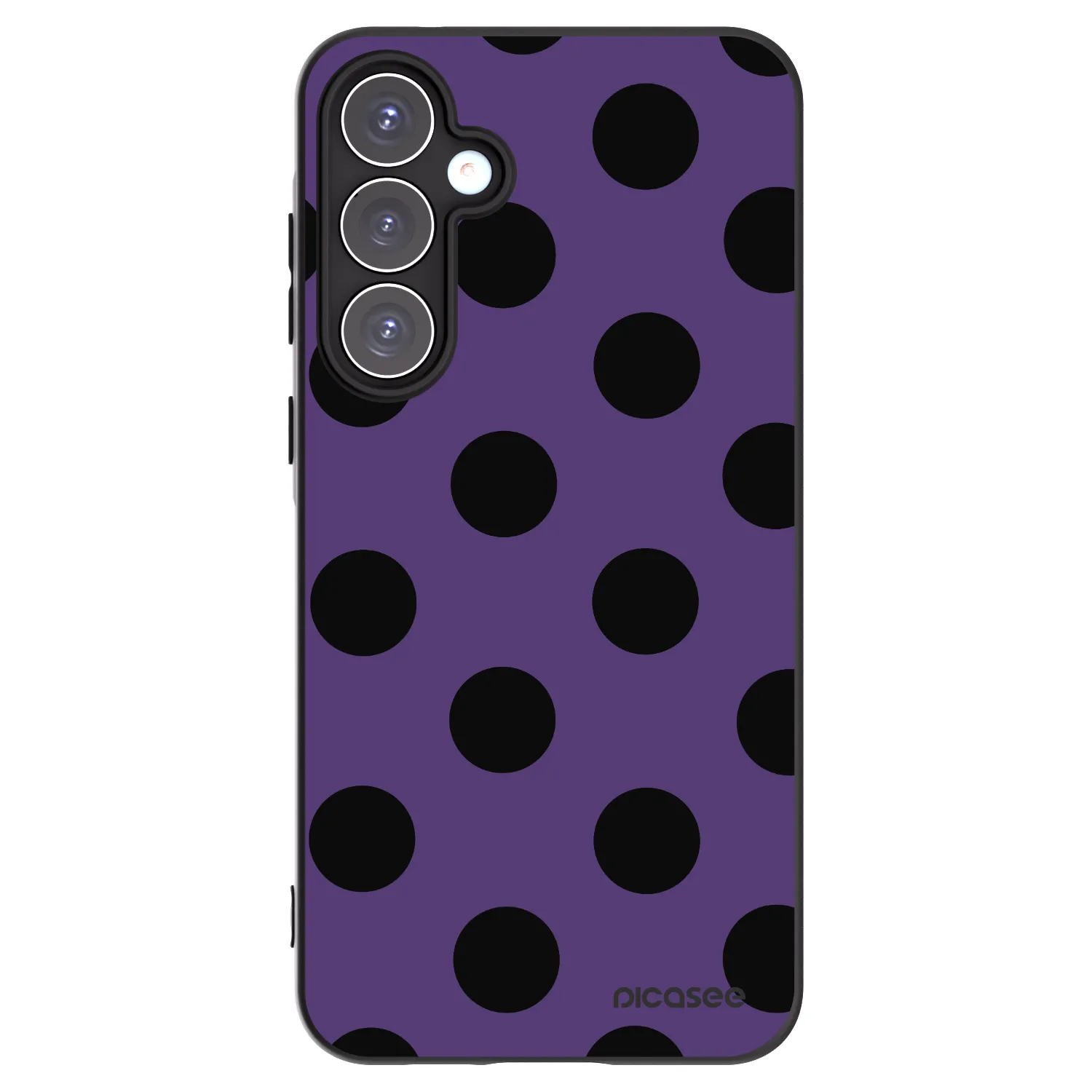 Picasee crna silikonska maskica za Samsung Galaxy A55 5G A556B - Big flickers 2