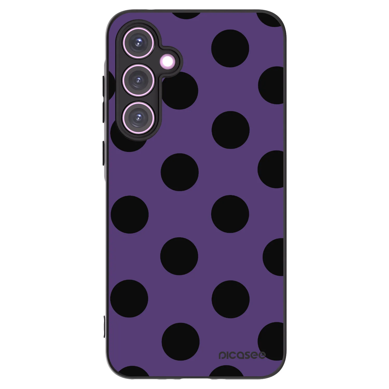 Picasee crna silikonska maskica za Samsung Galaxy A35 5G A356B - Big flickers 2
