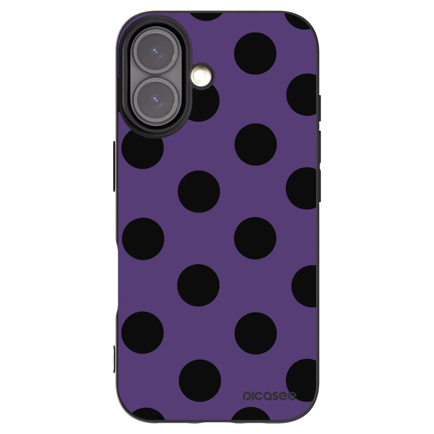 Picasee crna silikonska maskica za Apple iPhone 16 - Big flickers 2