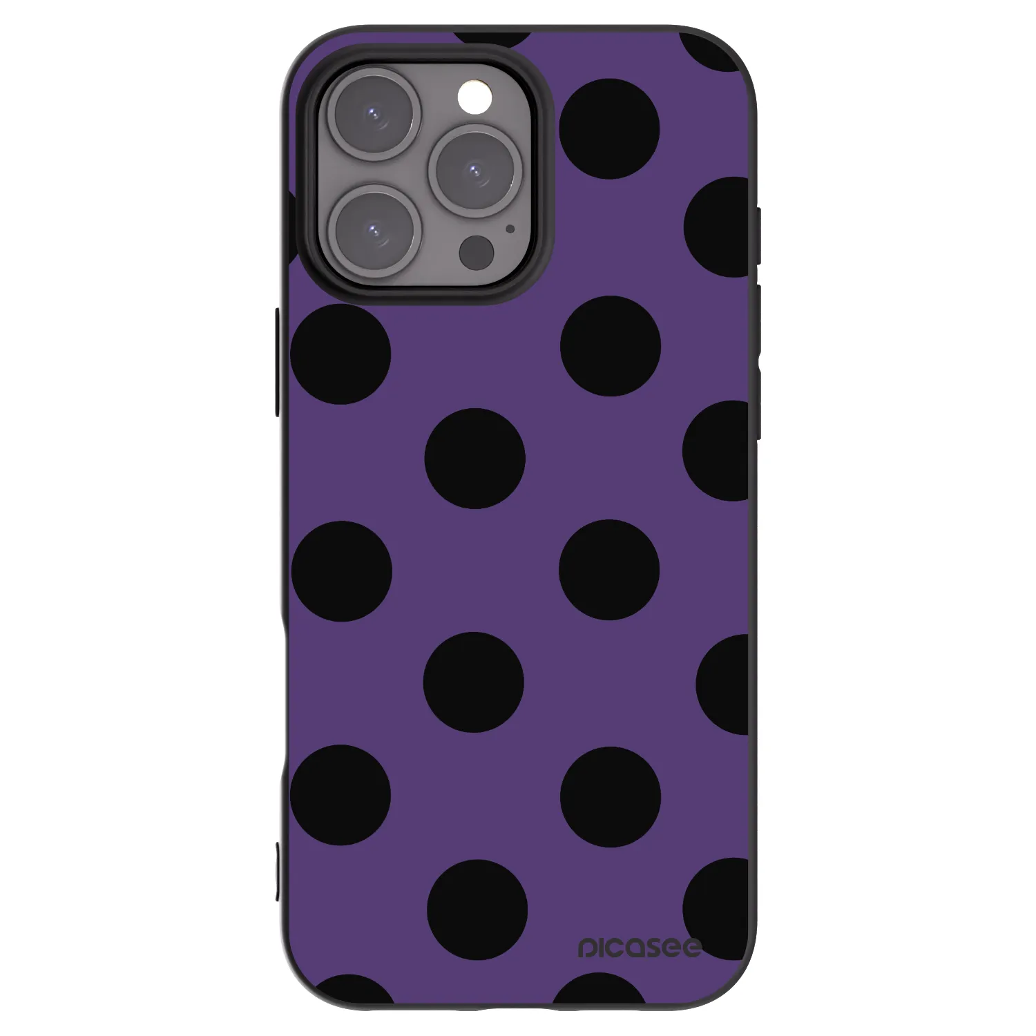 Picasee crna silikonska maskica za Apple iPhone 16 Pro Max - Big flickers 2