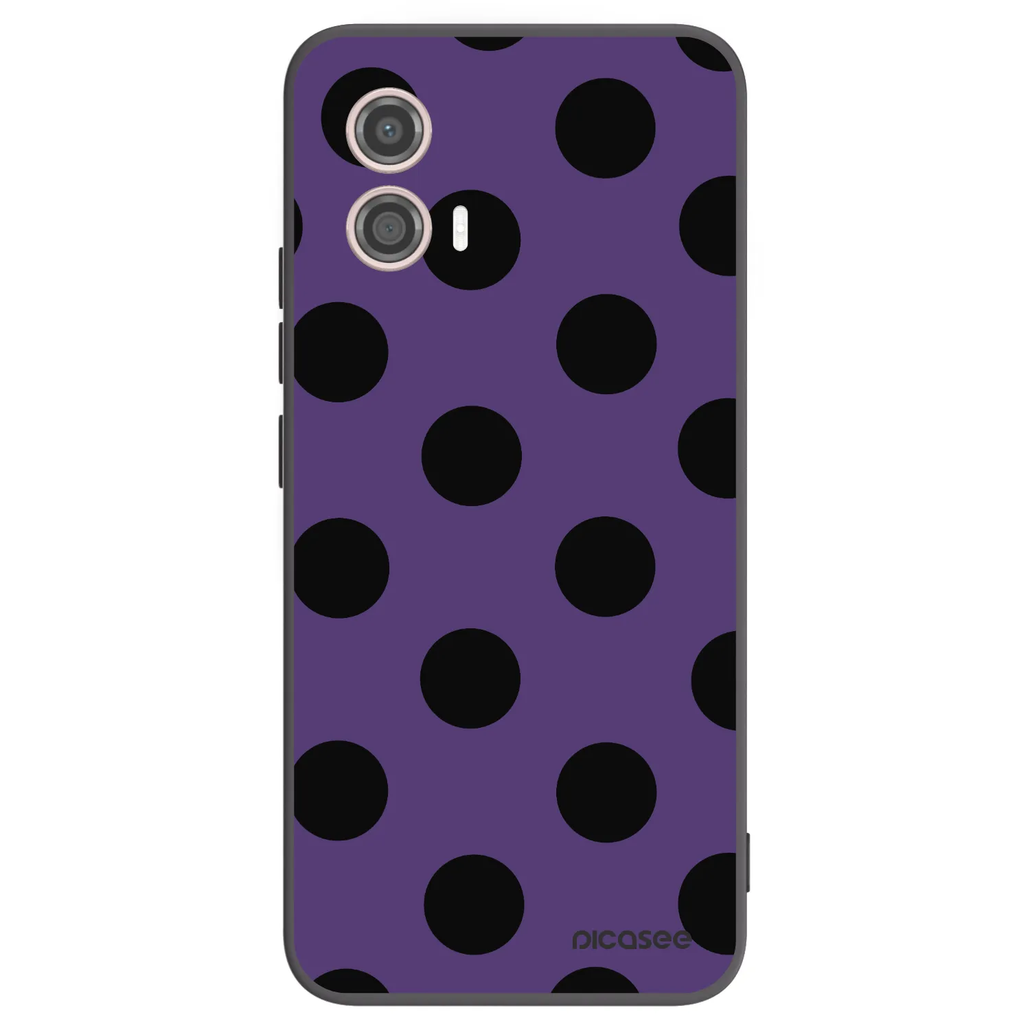 Picasee crna silikonska maskica za Motorola Moto G53 5G - Big flickers 2