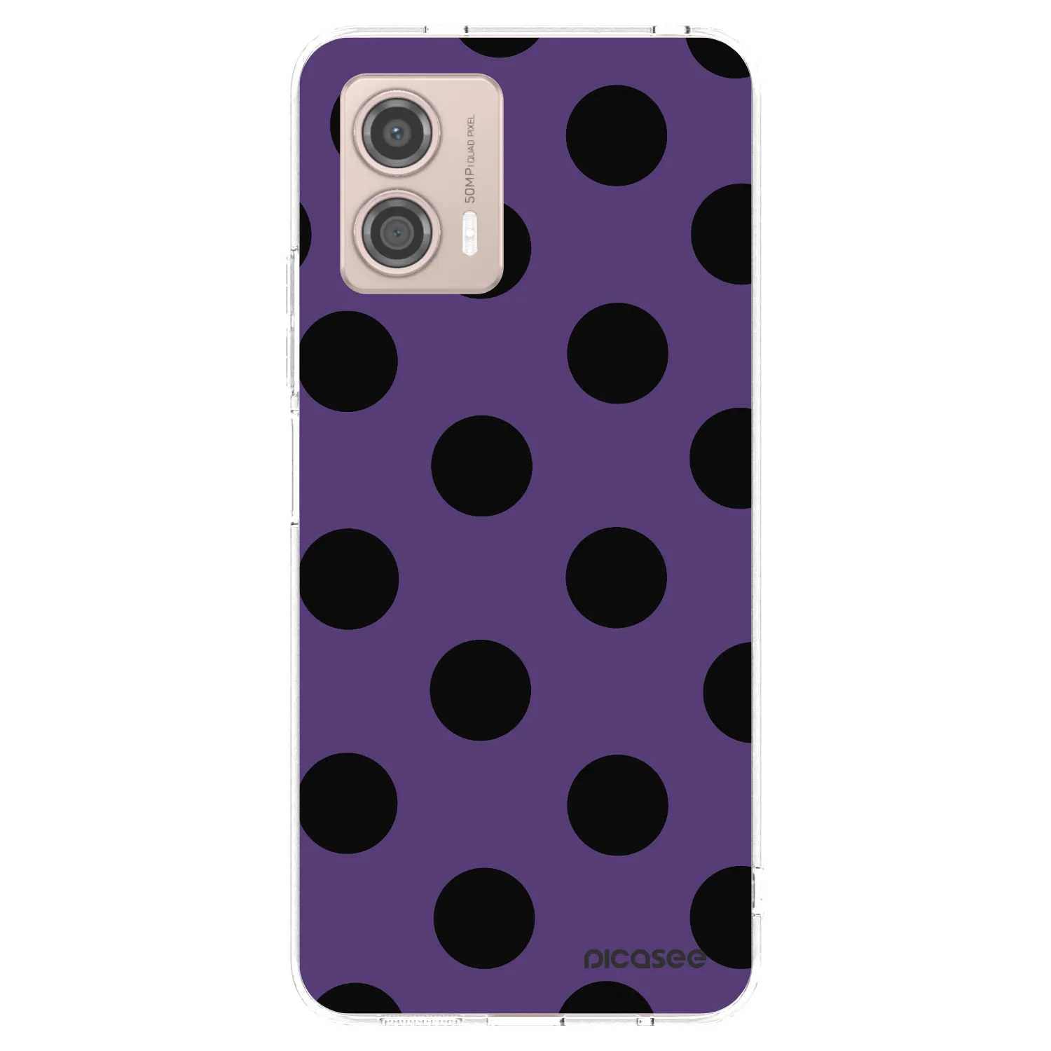 Picasee silikonska prozirna maskica za Motorola Moto G53 5G - Big flickers 2