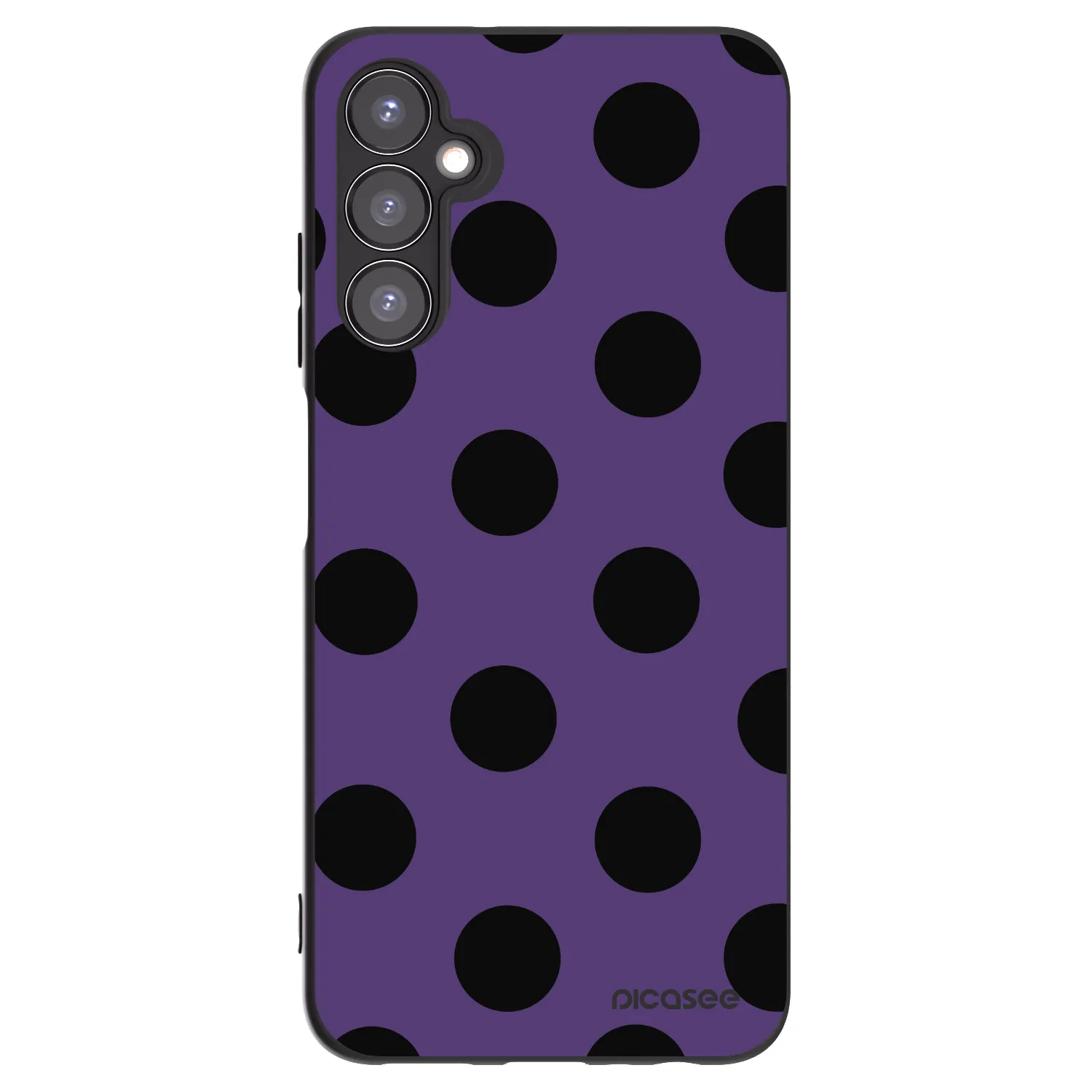 Picasee crna silikonska maskica za Samsung Galaxy A05s A057G - Big flickers 2