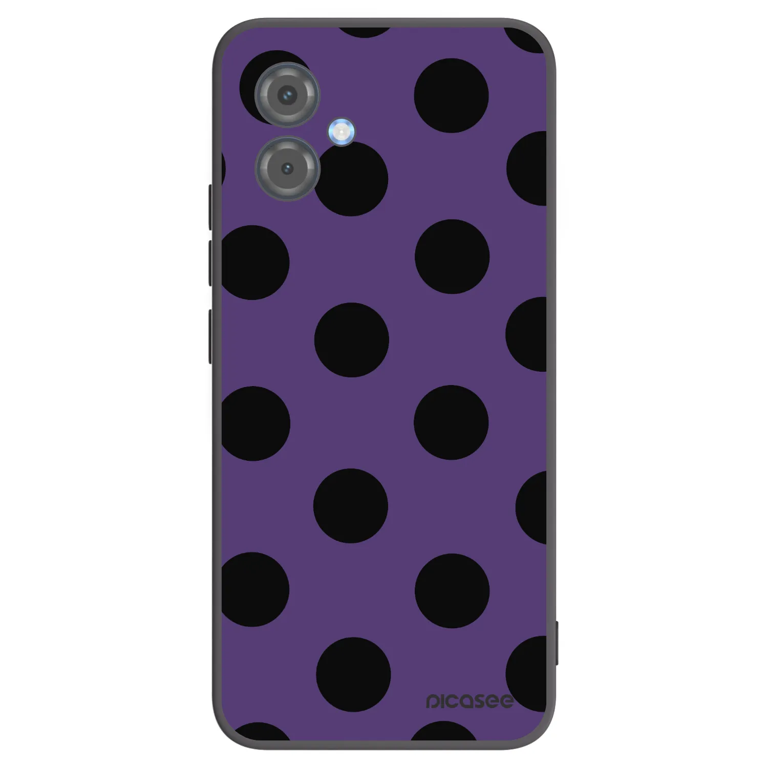 Picasee crna silikonska maskica za Motorola Moto G14 - Big flickers 2
