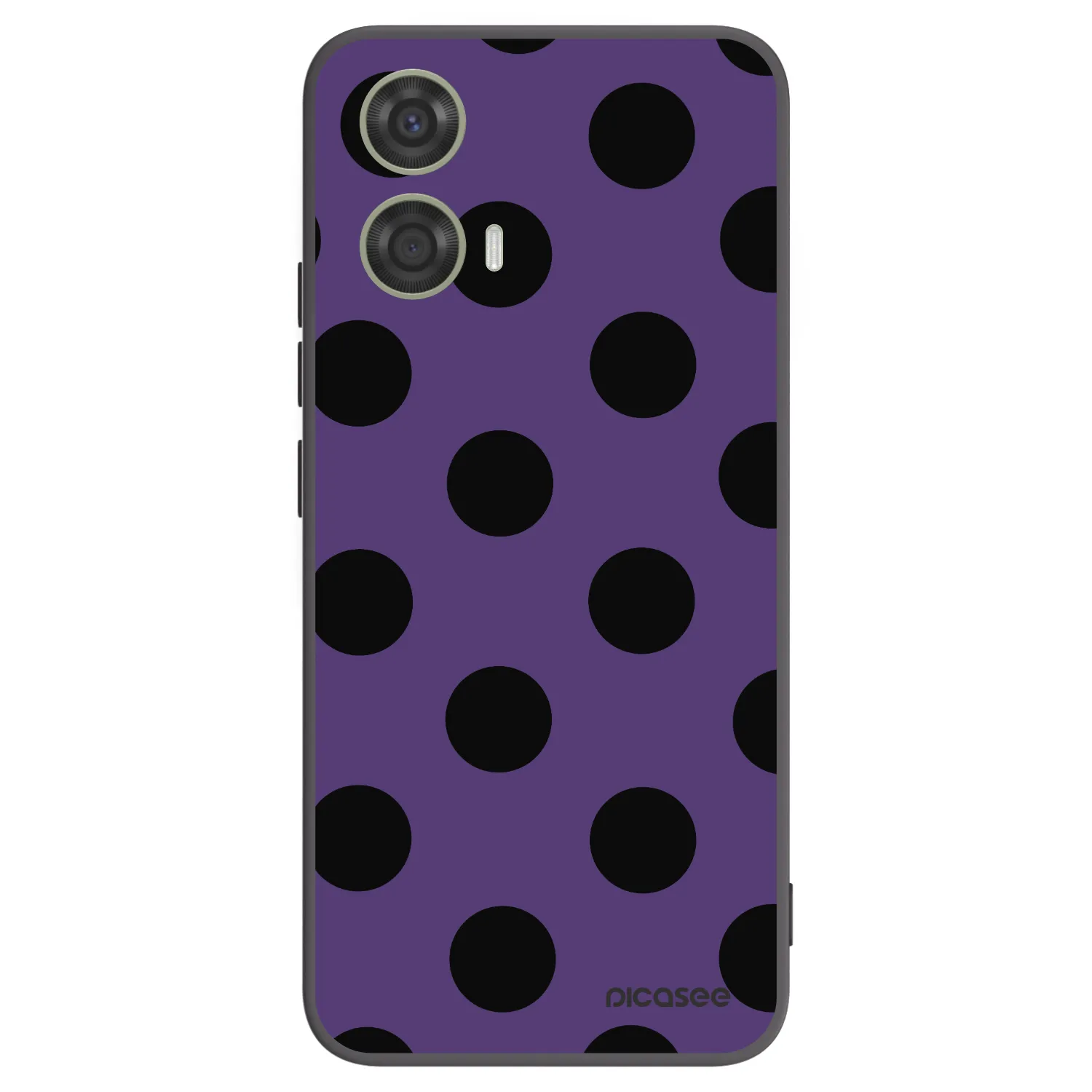 Picasee crna silikonska maskica za Motorola Moto G24 - Big flickers 2