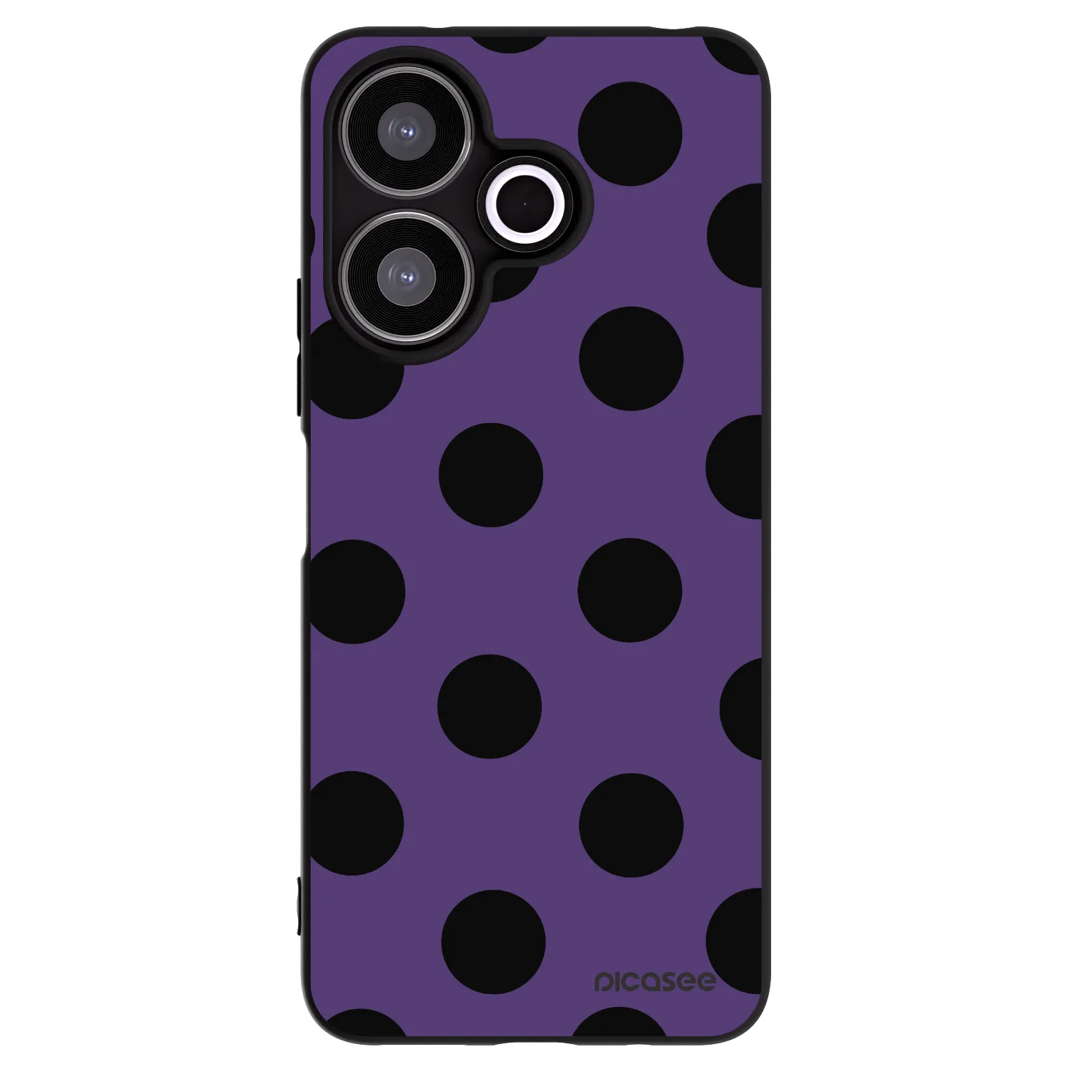 Picasee crna silikonska maskica za Xiaomi Redmi 13 4G - Big flickers 2