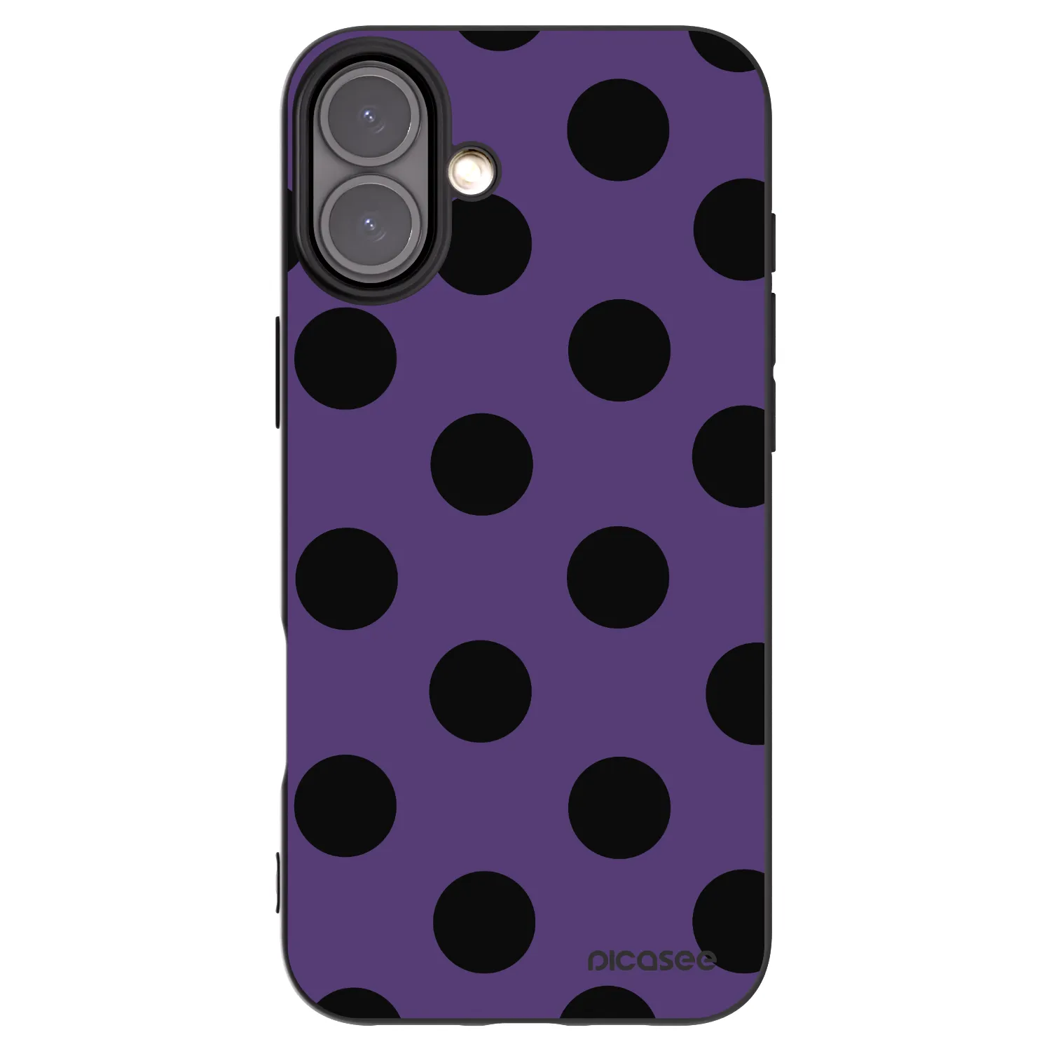 Picasee crna silikonska maskica za Apple iPhone 16 Plus - Big flickers 2