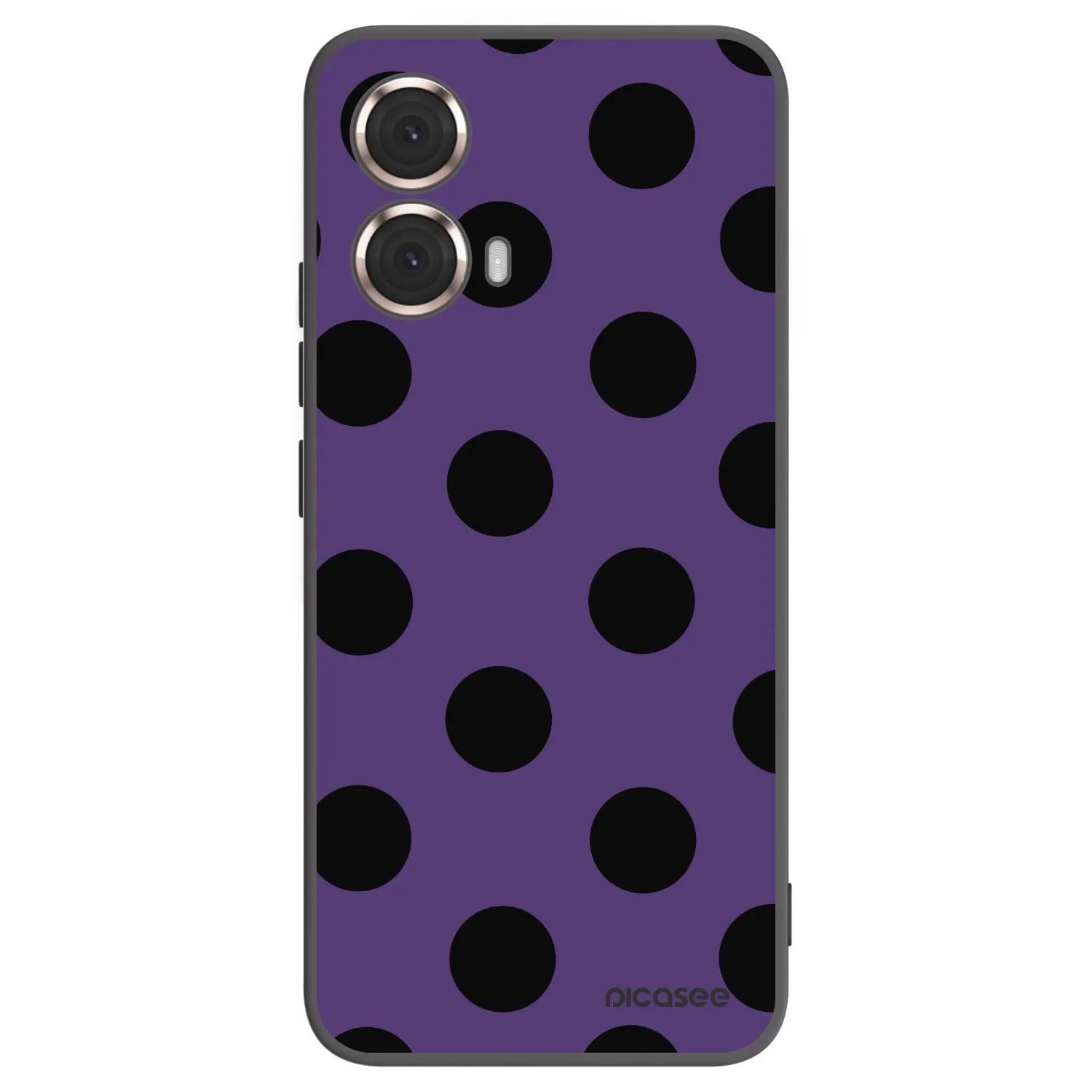 Picasee crna silikonska maskica za Motorola Moto G85 - Big flickers 2