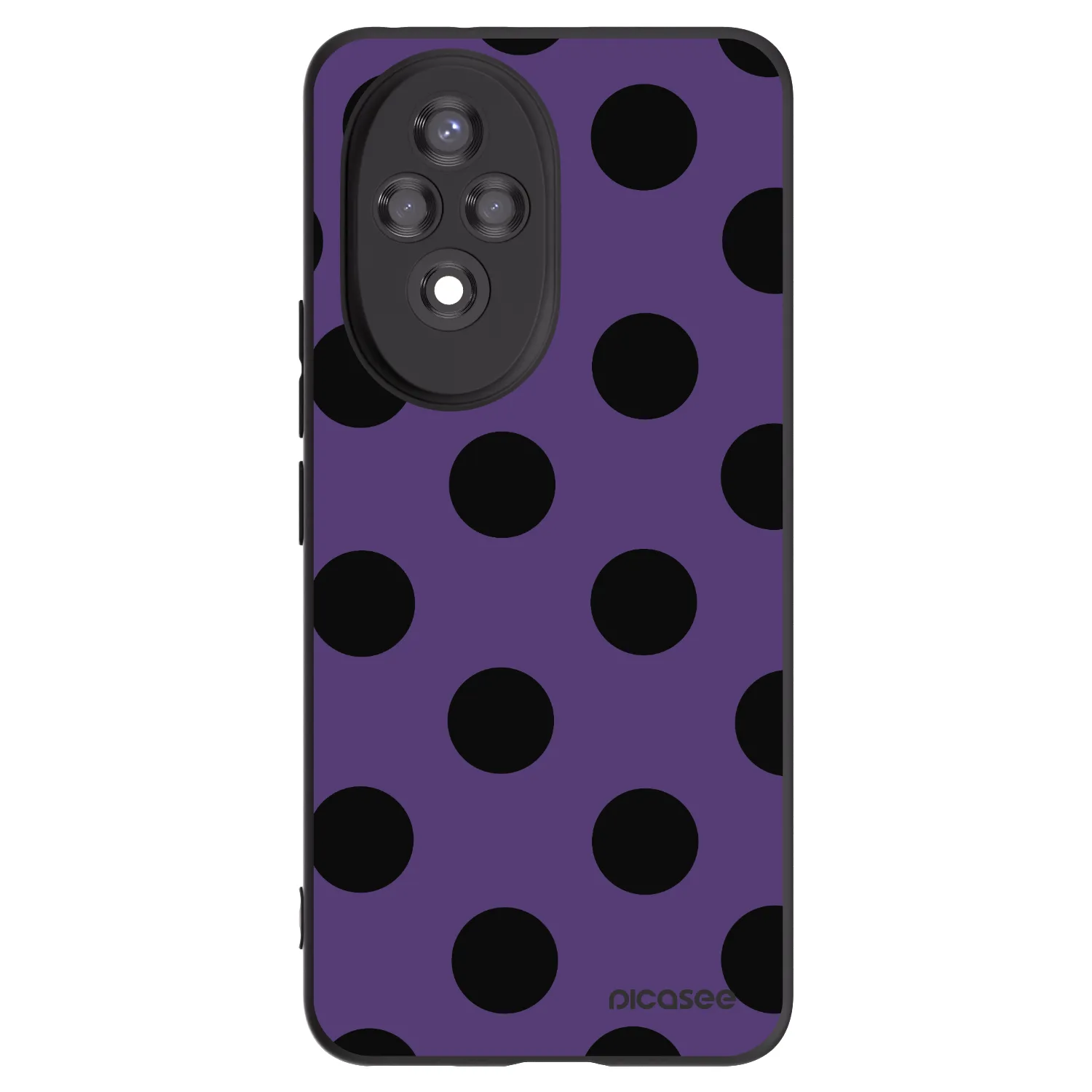 Picasee crna silikonska maskica za Honor 200 Pro 5G - Big flickers 2