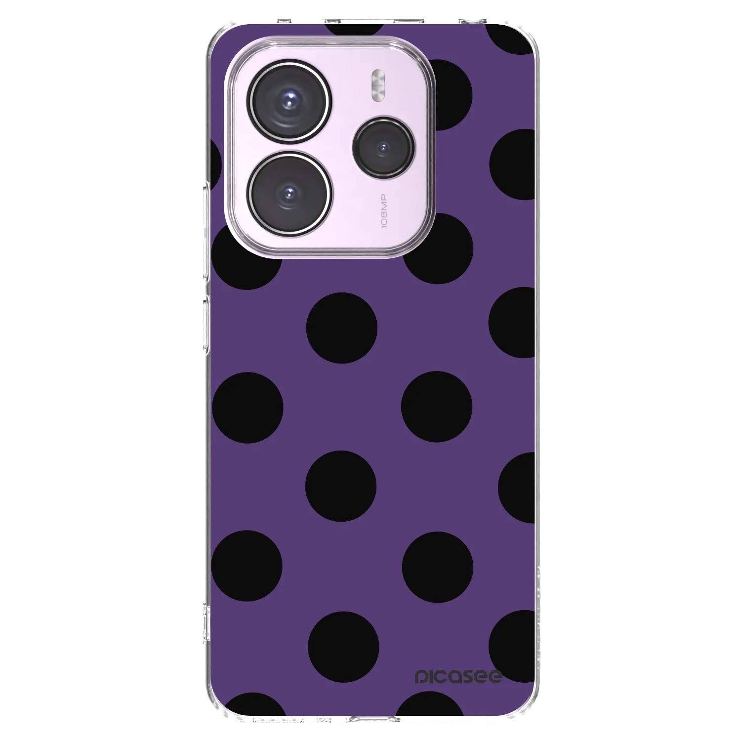 Picasee silikonska prozirna maskica za Xiaomi Redmi Note 14 5G - Big flickers 2
