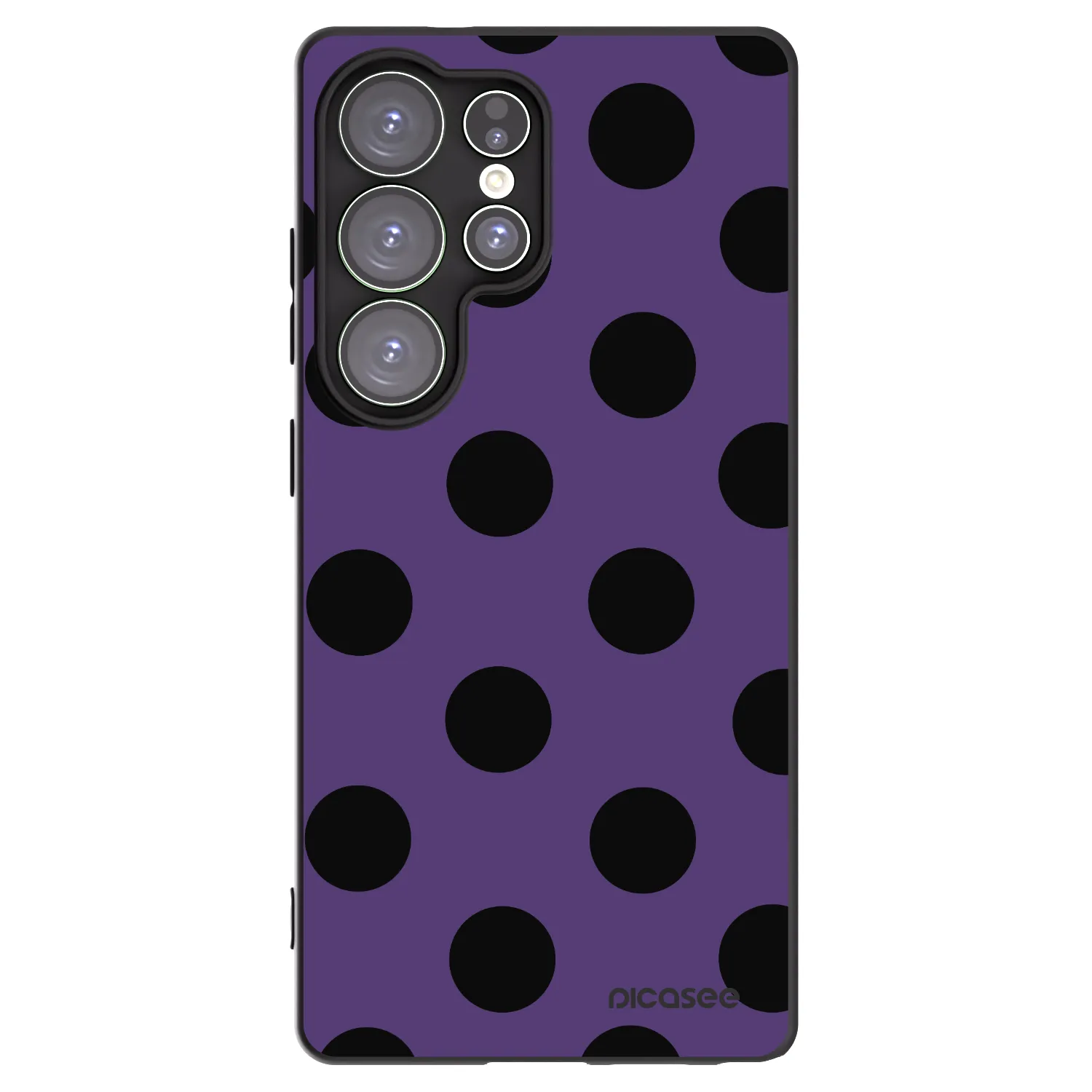 Picasee crna silikonska maskica za Samsung Galaxy S25 Ultra 5G - Big flickers 2