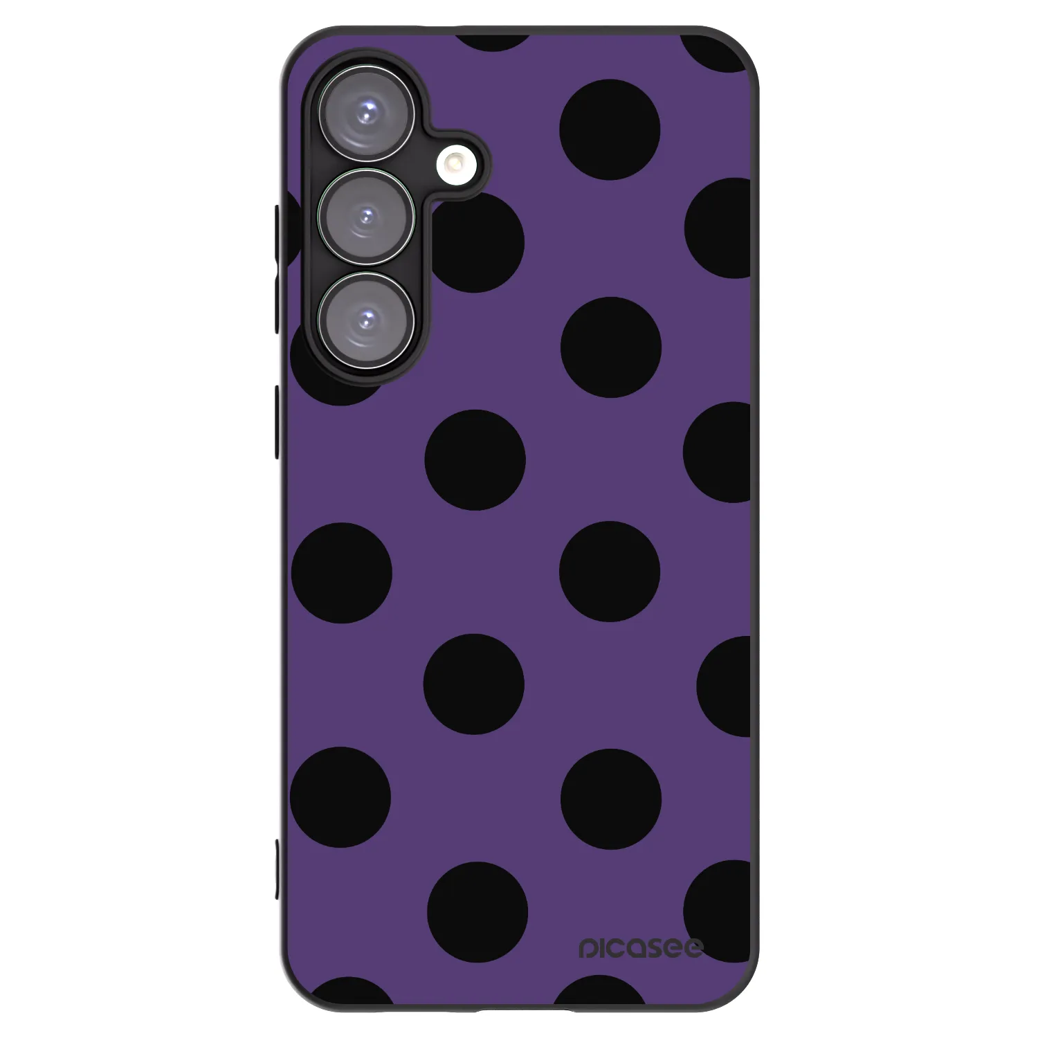 Picasee crna silikonska maskica za Samsung Galaxy S25+ 5G - Big flickers 2