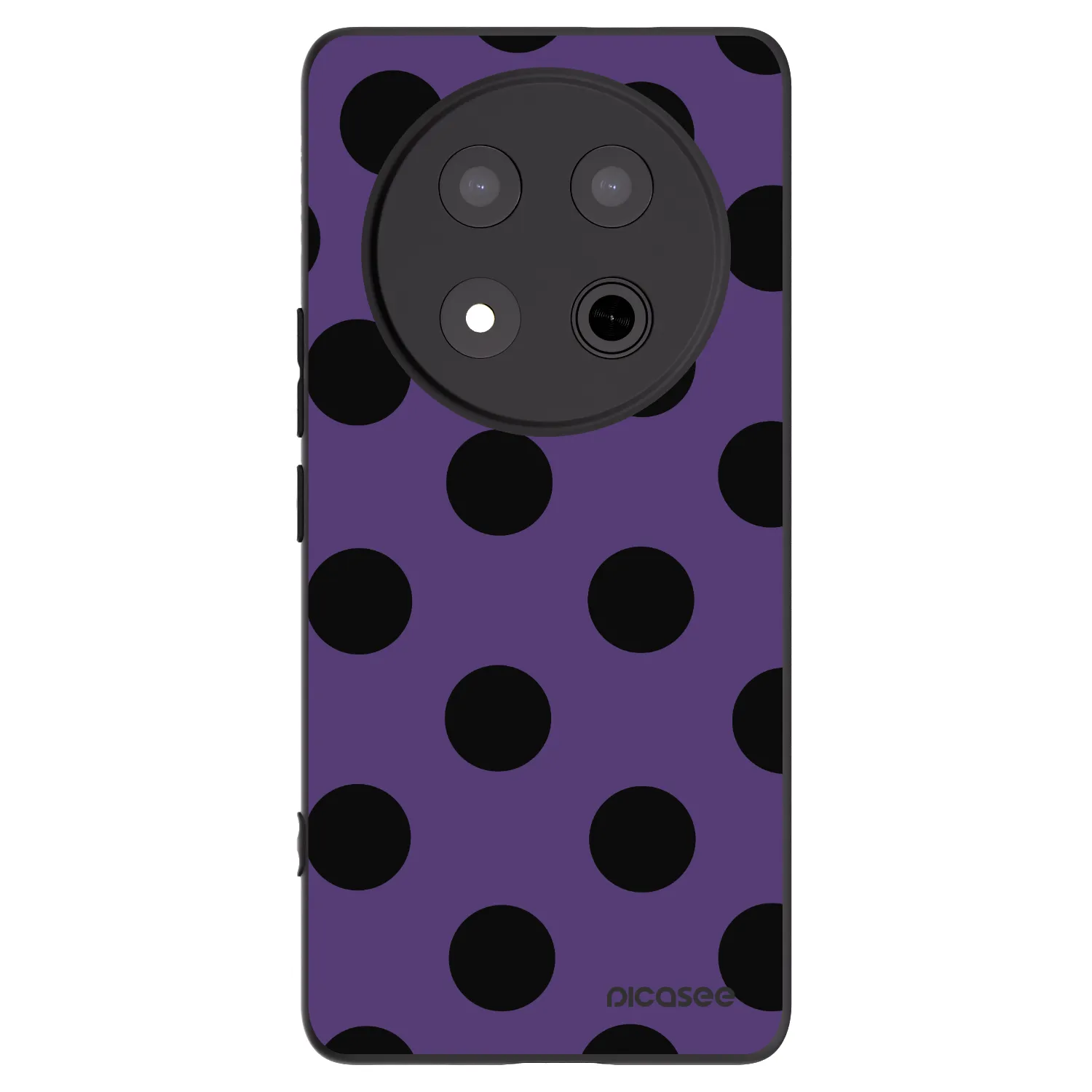 Picasee crna silikonska maskica za Honor Magic7 Lite 5G - Big flickers 2